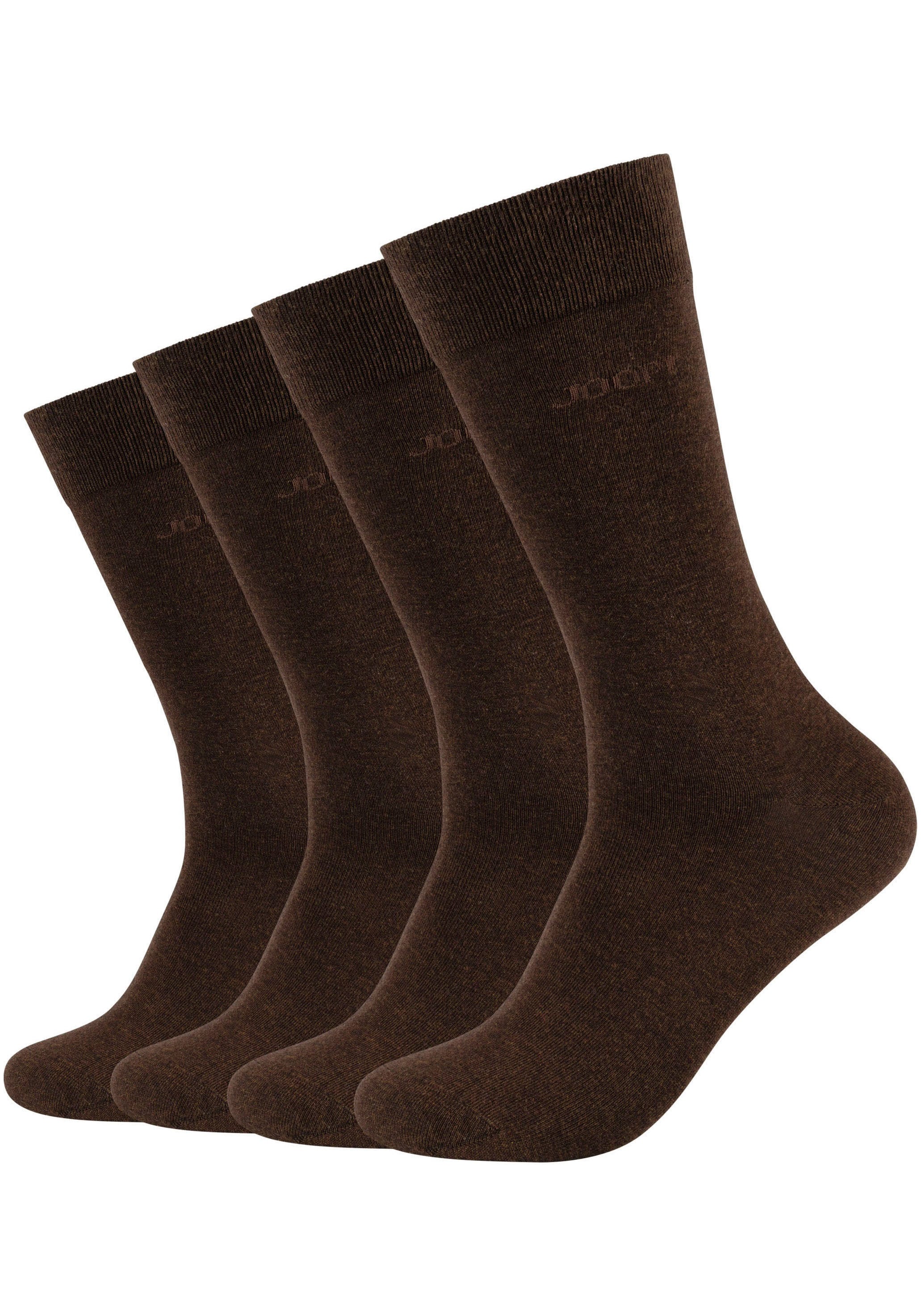 JOOP! Socken, (4er Pack), Premium Essentials, verstärkte Ferse, haltbare Spitze