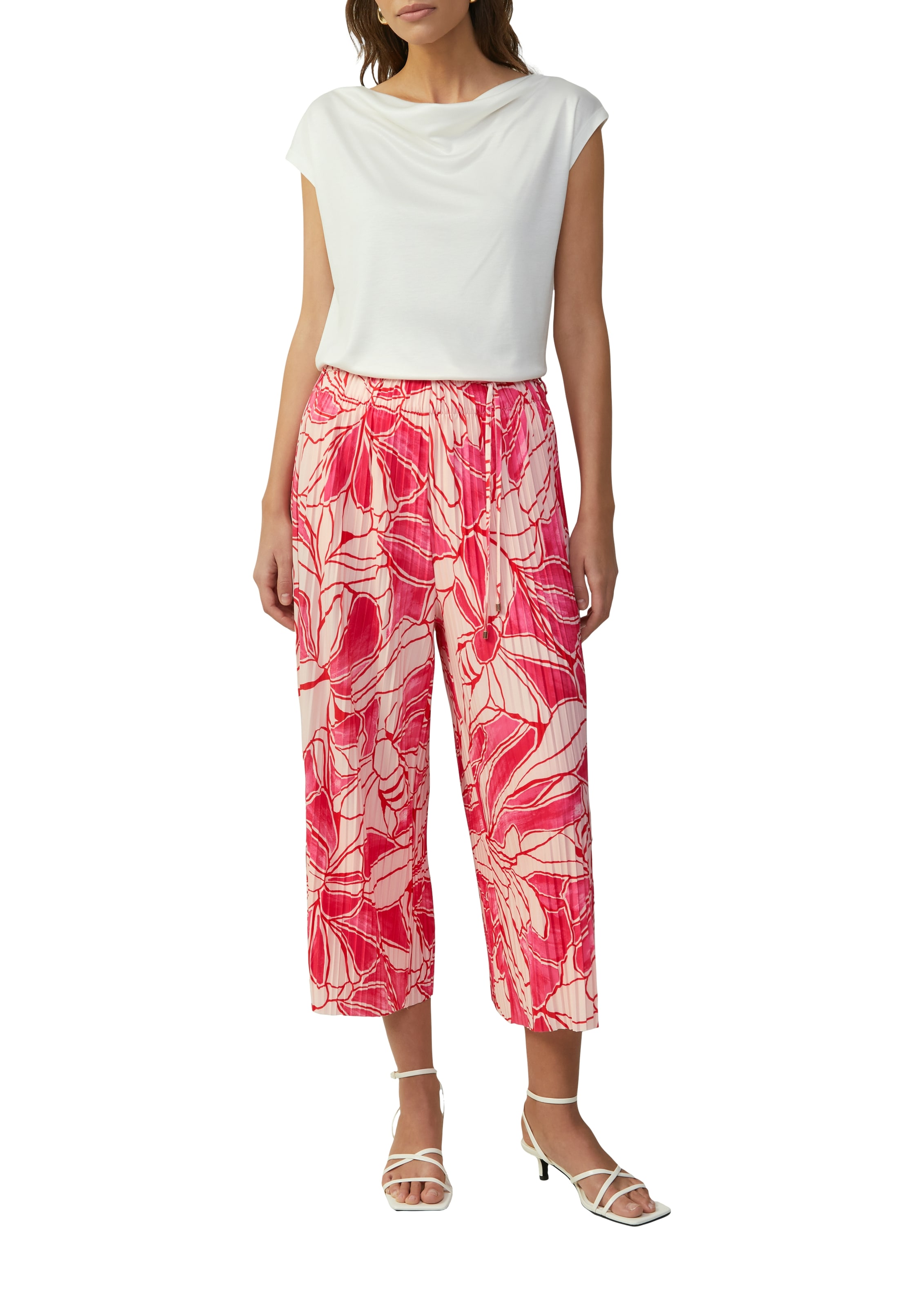 s.Oliver BLACK LABEL Stoffhose, mit All-Over Print und Stuktur