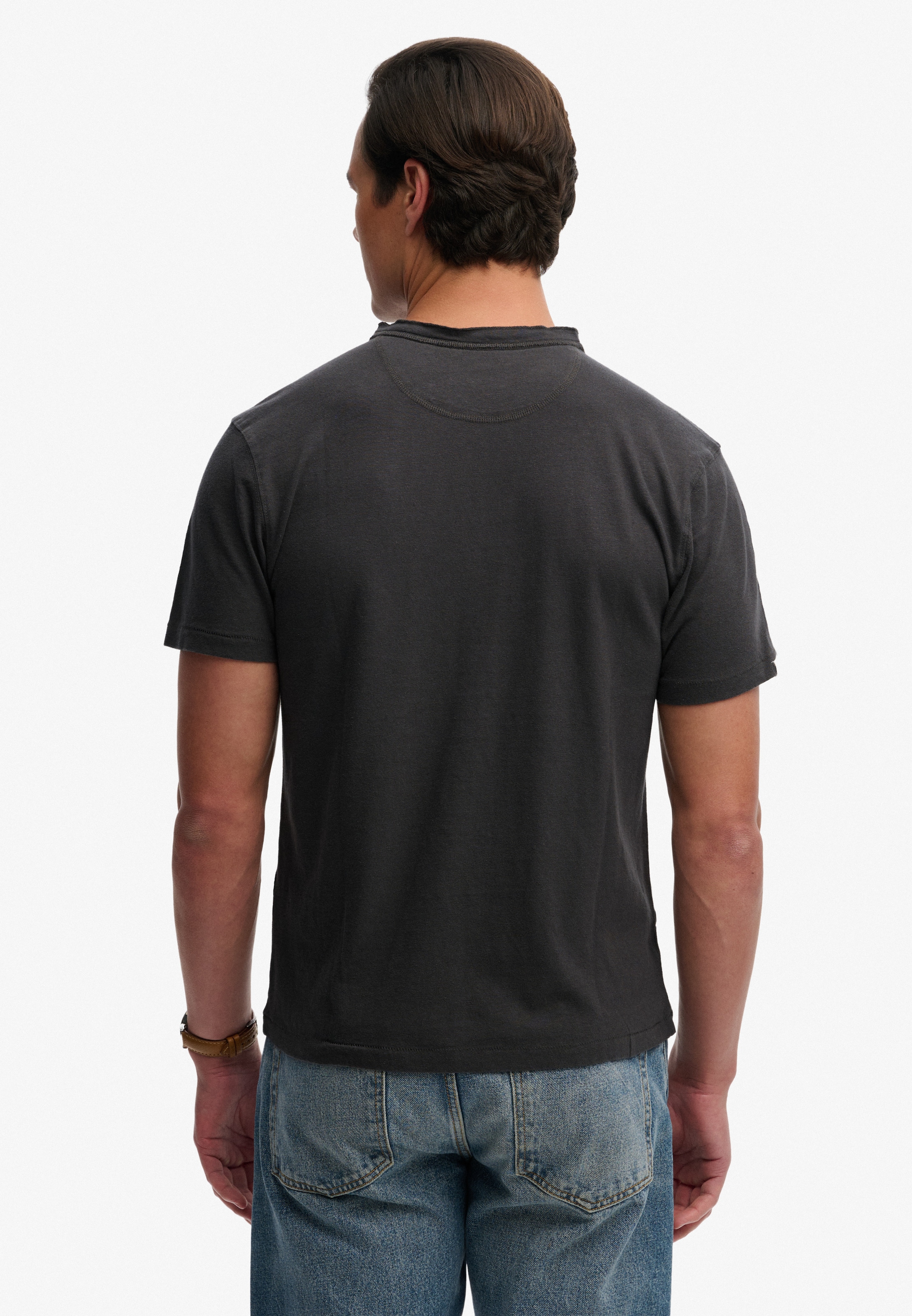 Superdry T-Shirt »CLASSIC COTTON LIN SS GRANDAD«