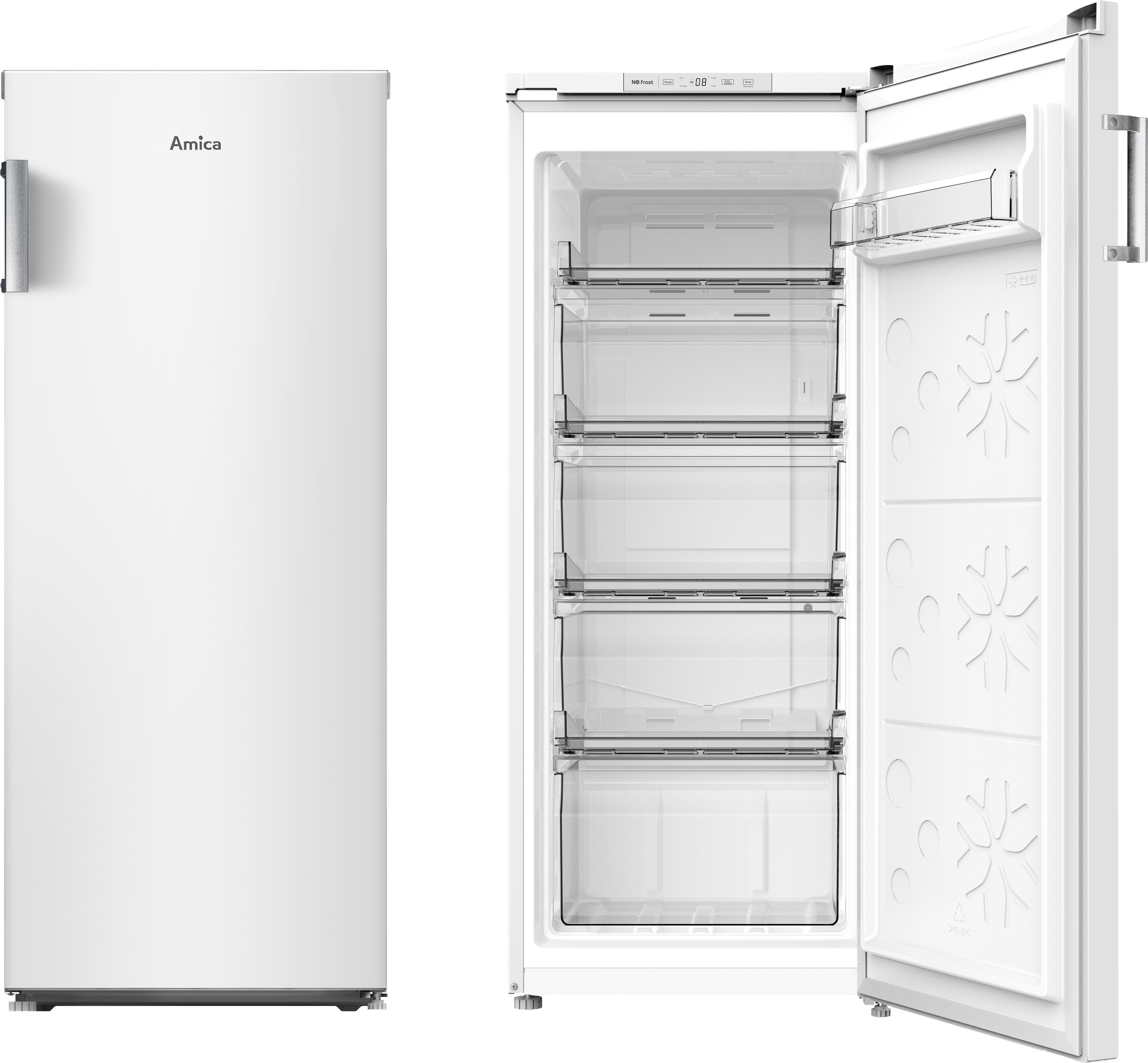 Amica Gefrierschrank »GSN 321 105 W« 116 cm hoch 48 cm breit NoFrost – nie wieder manuell abtauen