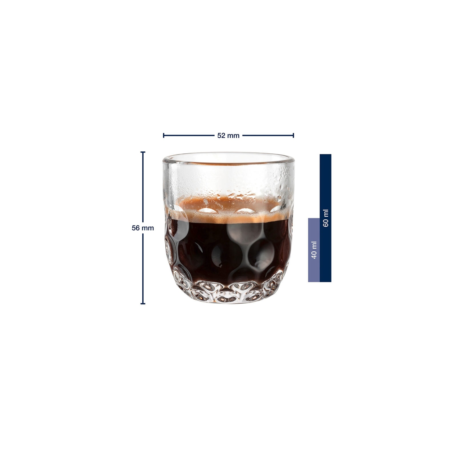 LEONARDO Espressoglas »Espressogläser (1) Gocce 60 ml 6er Set transparent«
