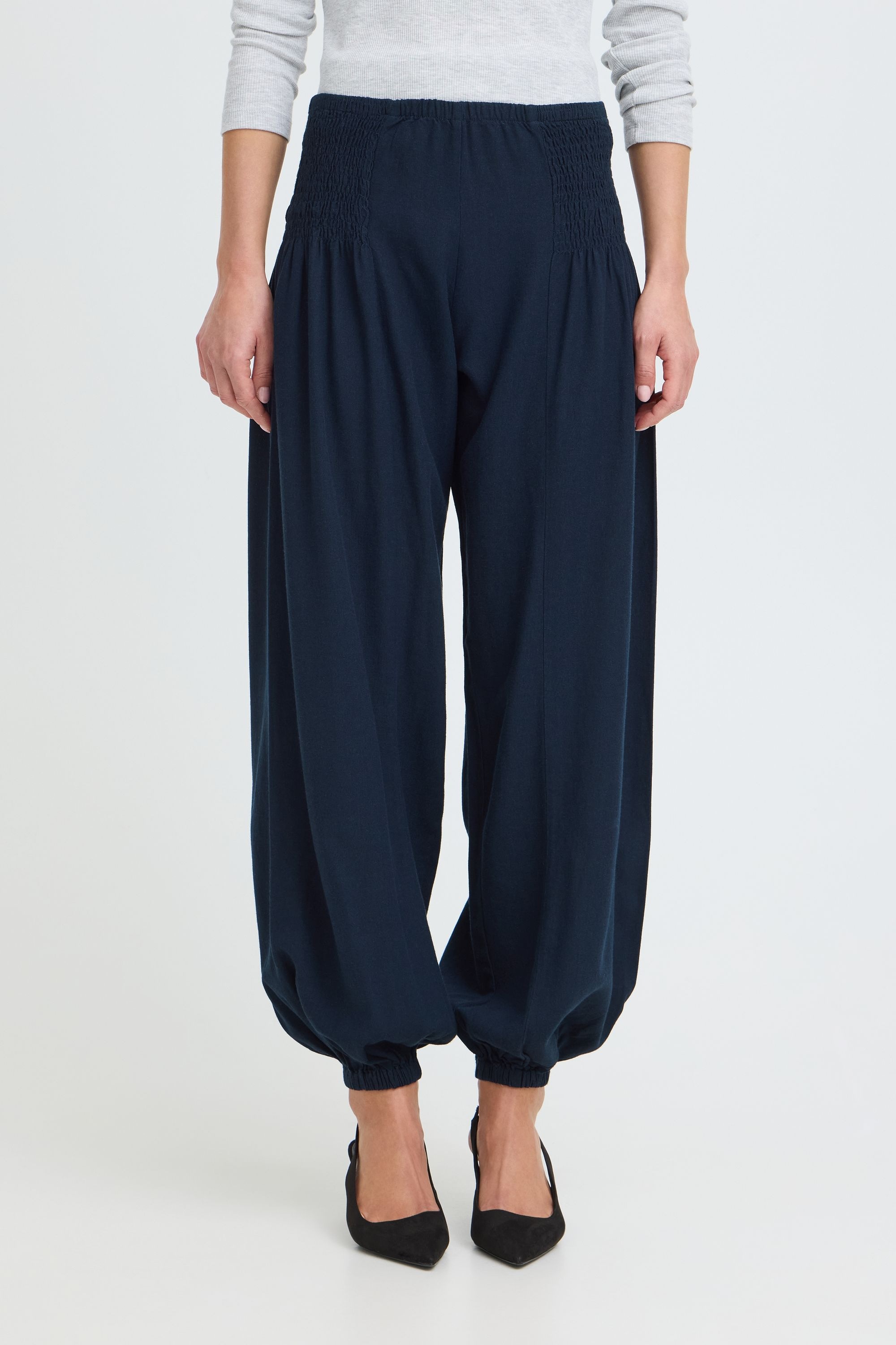 OXMO Loungehose »Loungehose OXNInna Linen Mix Relaxed Fit«