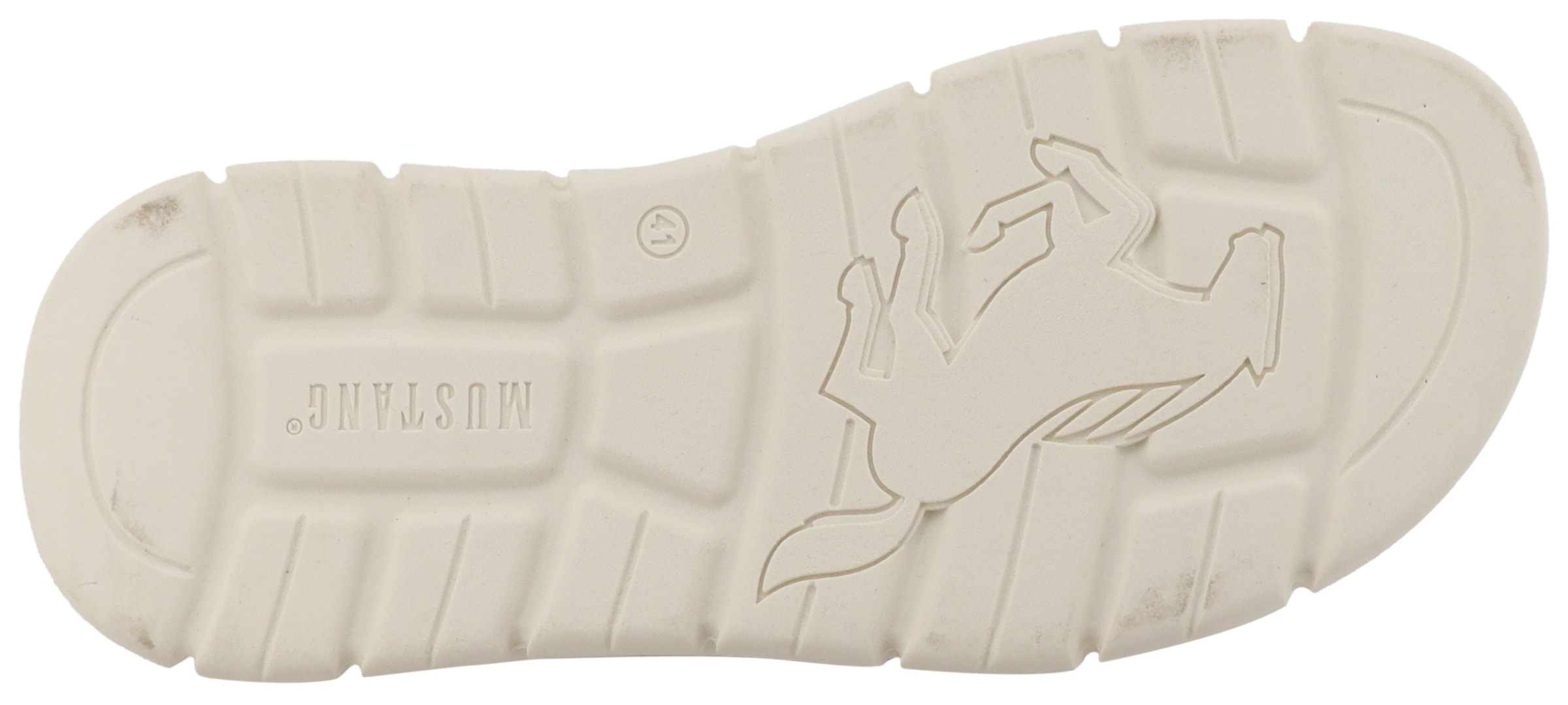 Mustang Shoes Pantolette »Emiliano«  Sommerschuh, Schlupfschuh mit Logoschriftzug