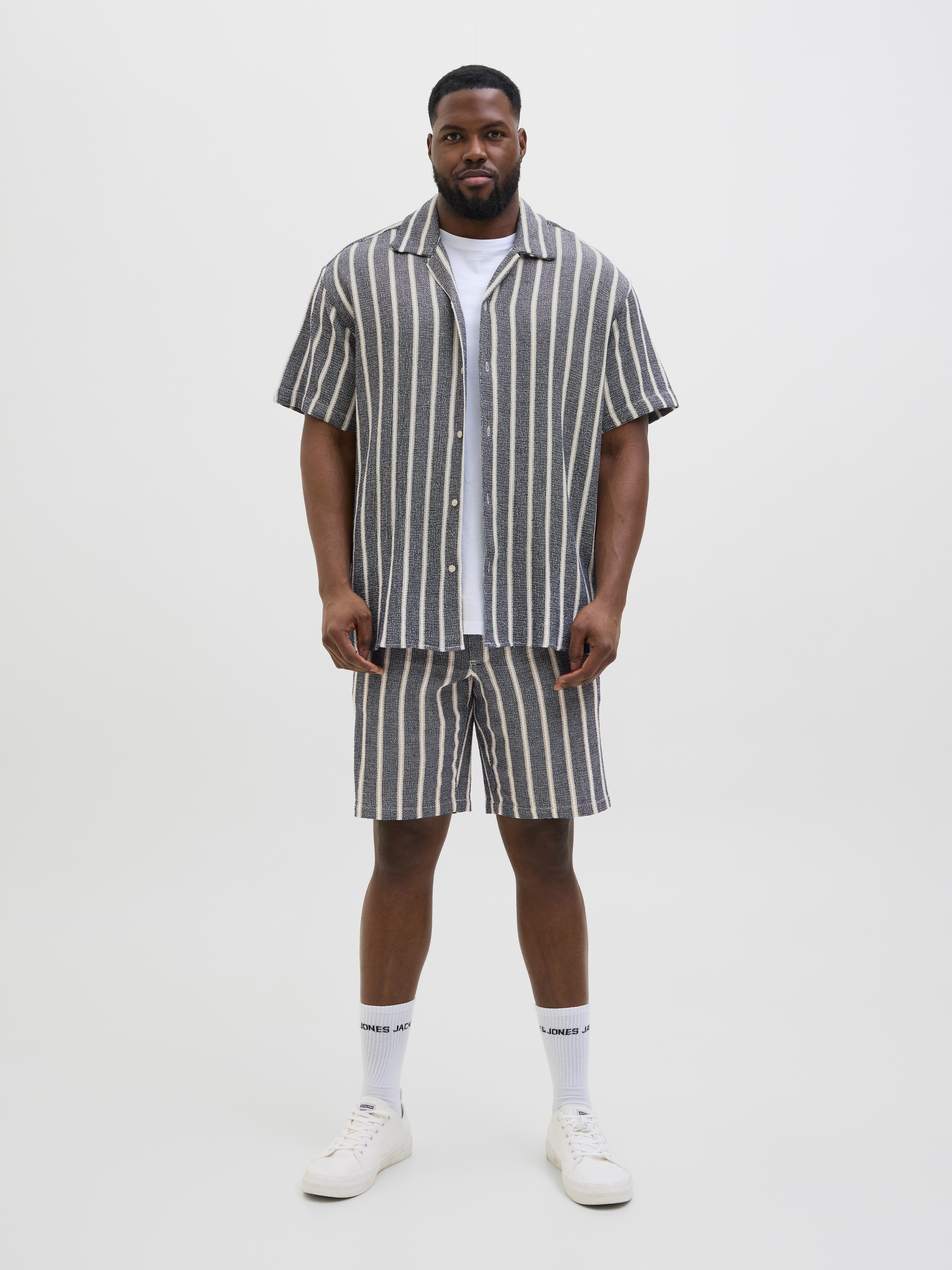 Jack & Jones PlusSize Kurzarmhemd »JORCOBA STRIPE RESORT SHIRT SS SN PLS«