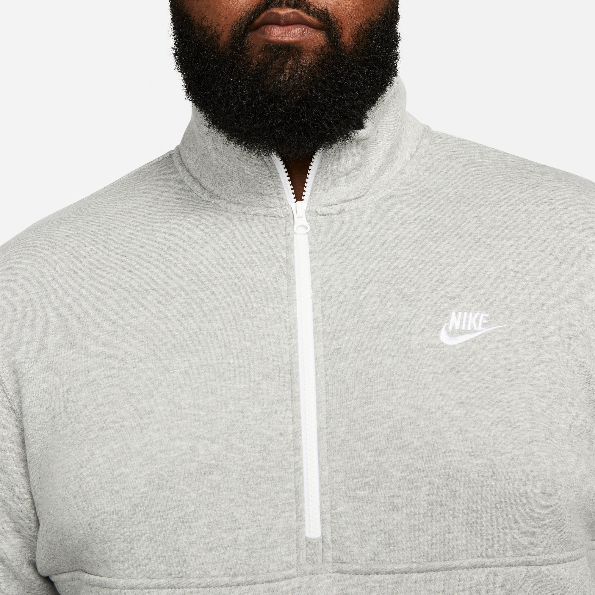 Nike Sportswear Sweatshirt »CLUB MEN'S BRUSHED-BACK 1/-ZIP PULLOVER«