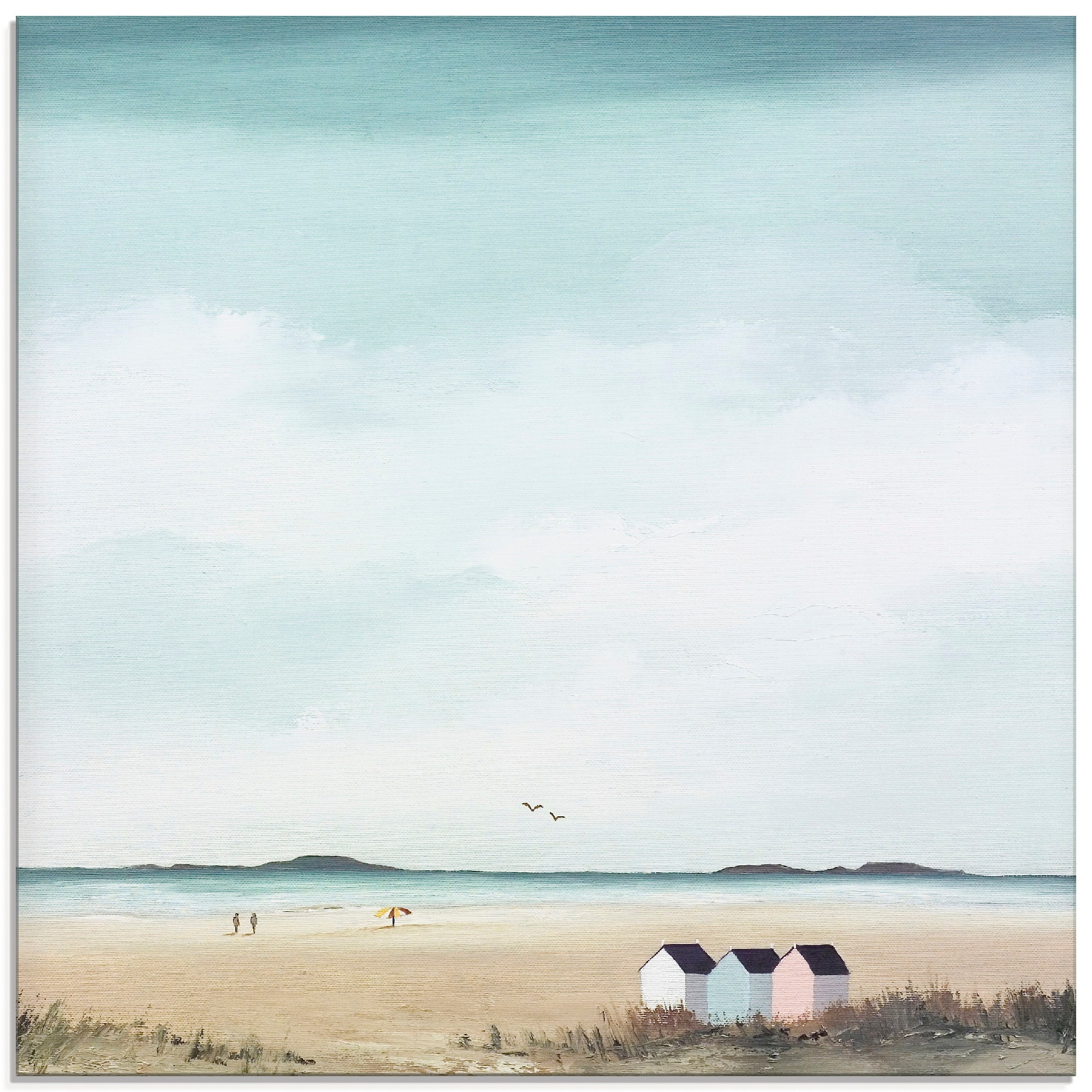 Artland Glasbild »Sonniger Morgen IV«, Strand, (1 St.)