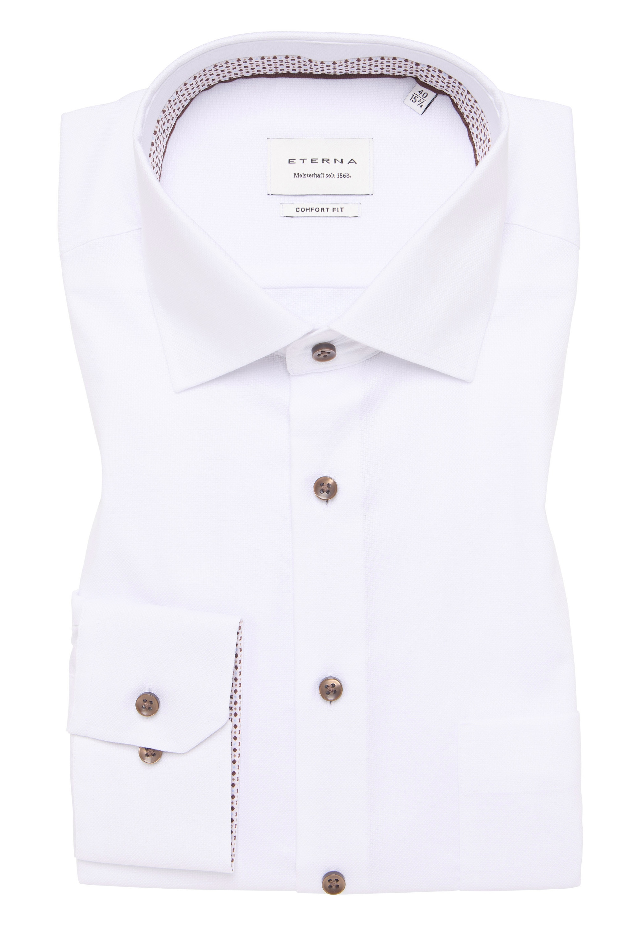 Eterna Langarmhemd »COMFORT FIT« NON IRON (bügelfrei)