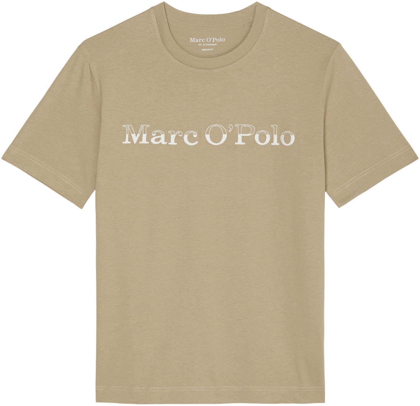 Marc O'Polo T-Shirt, Kontrastierende Logo-Stickerei auf der Brust
