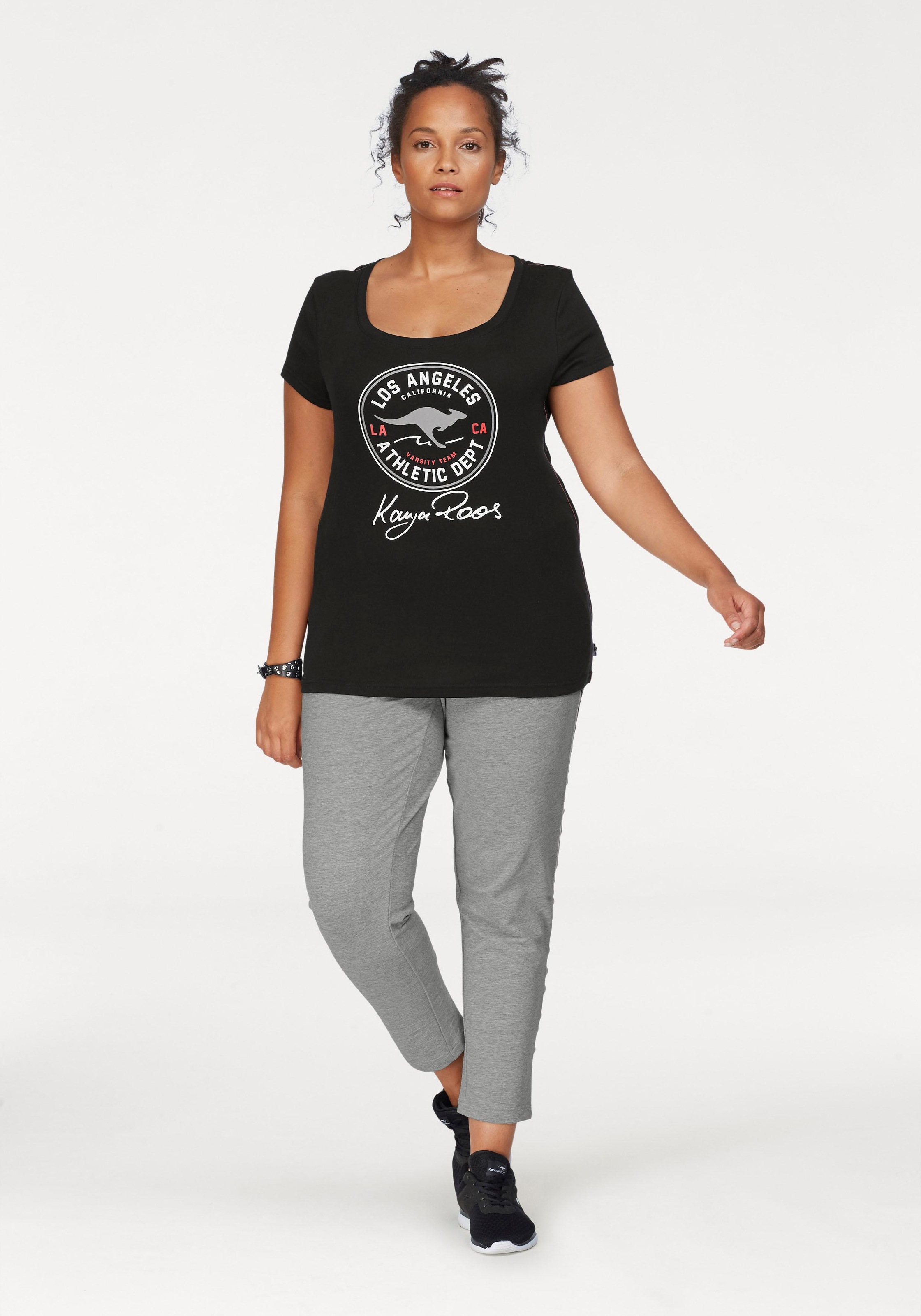 KangaROOS T-Shirt, Retro mit großem vorne bei Label-Druck OTTOversand