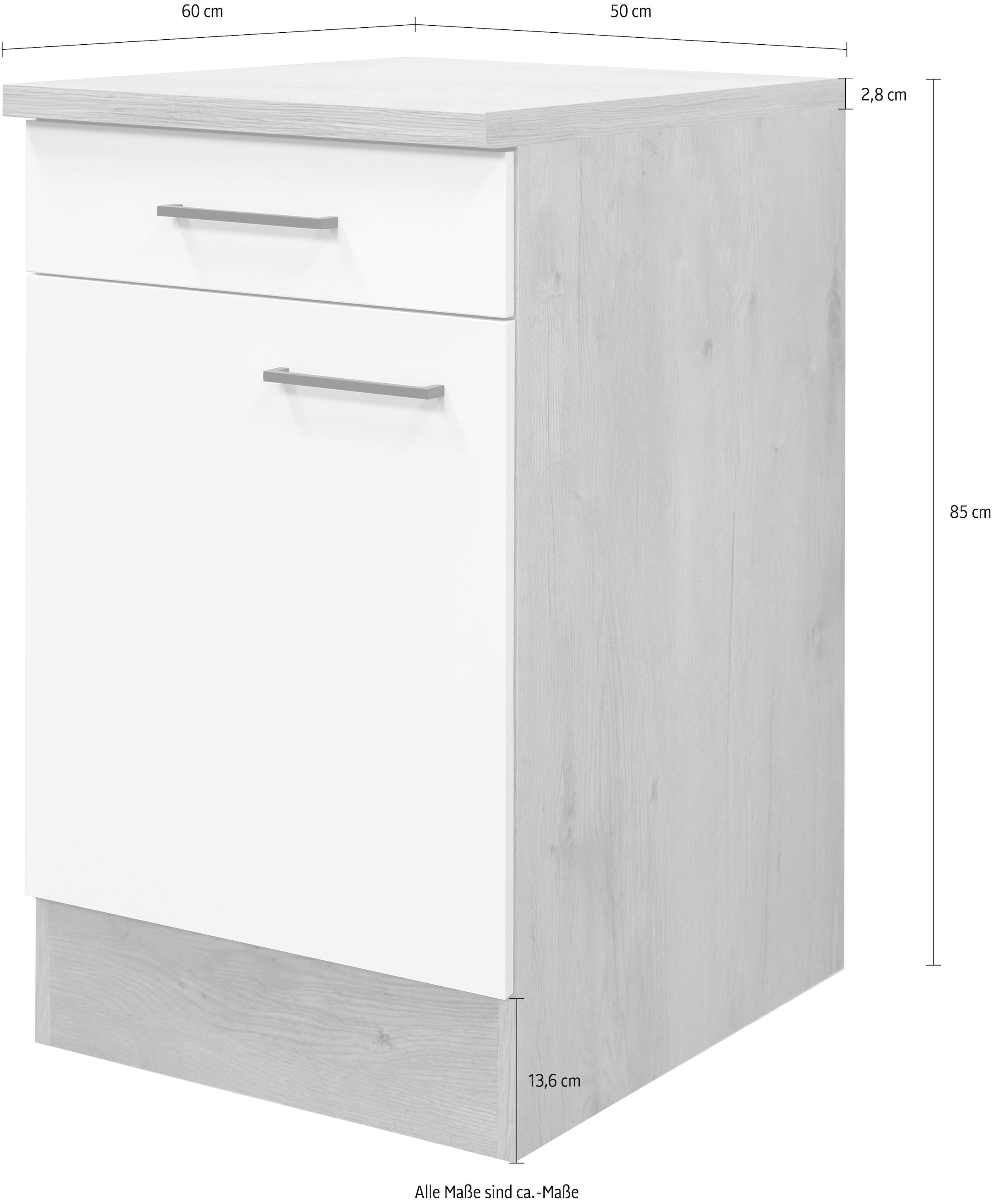 Flex-Well Unterschrank »Morena«, (B x H x T) 50 x 85 x 60 cm
