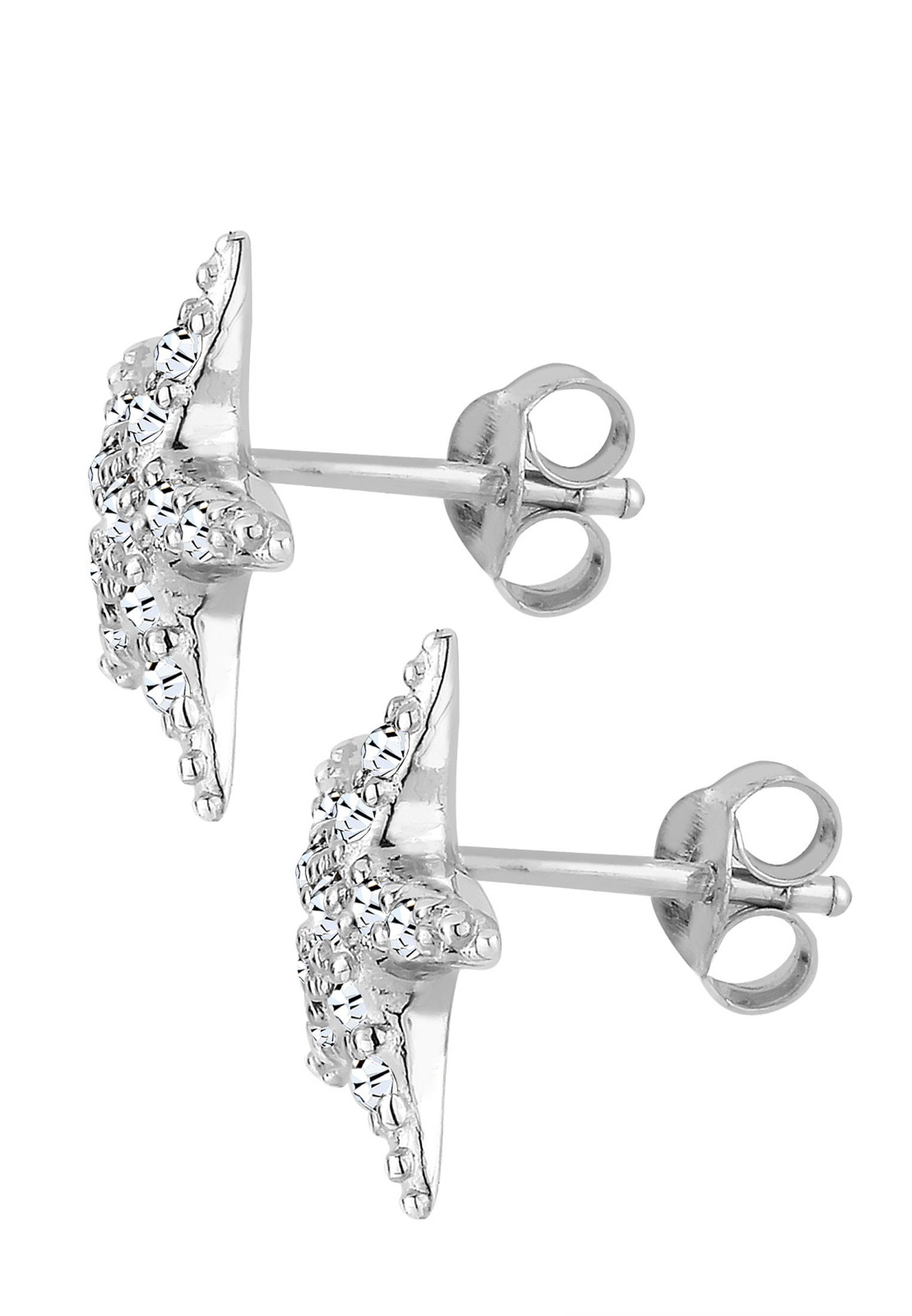 Elli Paar Ohrstecker »Ohrringe Seestern mit Kristalle funkelnd 925 Sterling Silber«