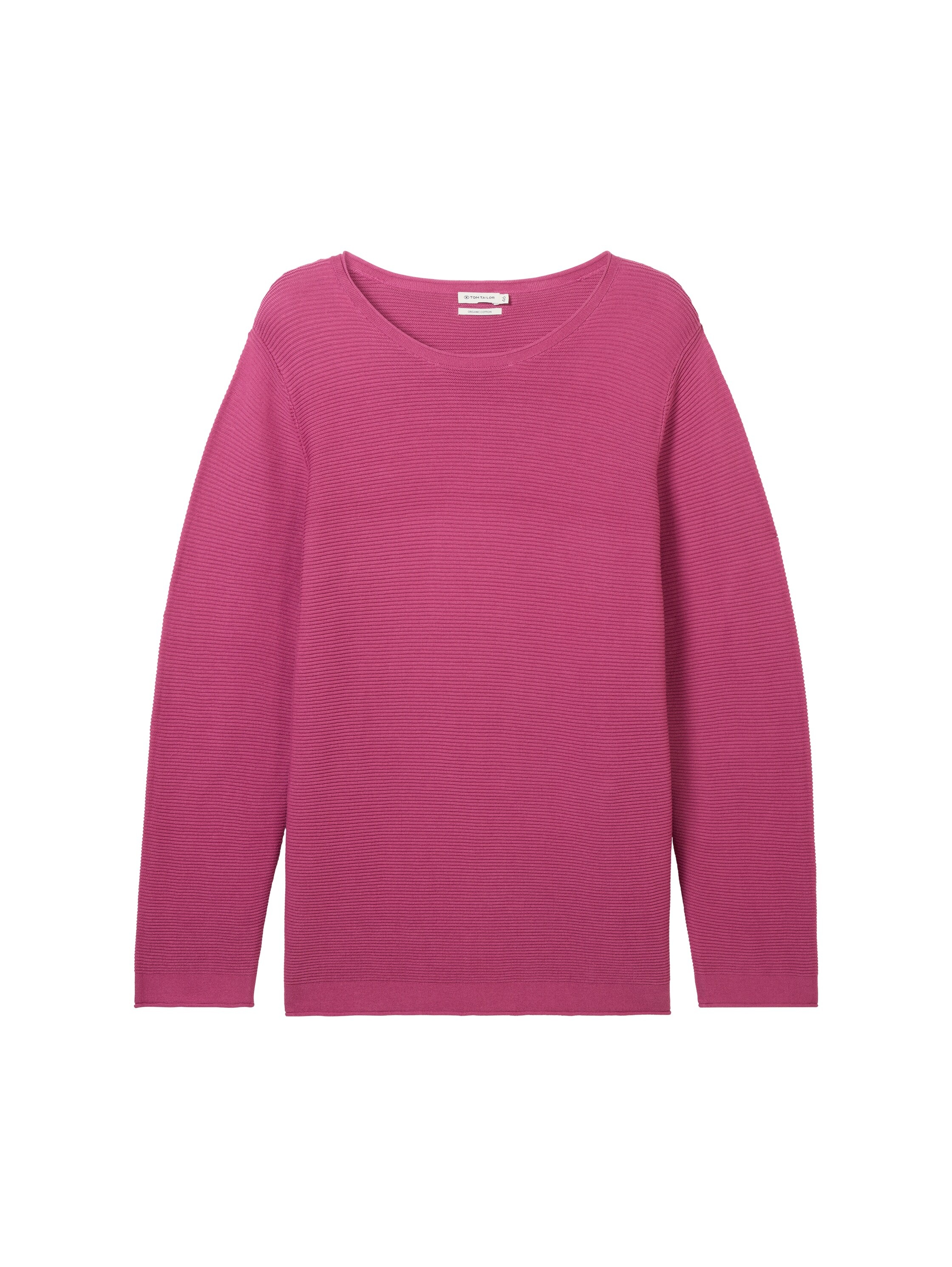TOM TAILOR PLUS Strickpullover, mit Rippstruktur