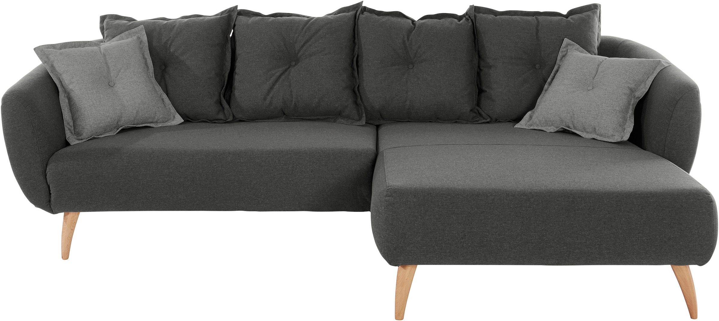 Home affaire Ecksofa »Baggio L-Form«, Zierkissen inklusive