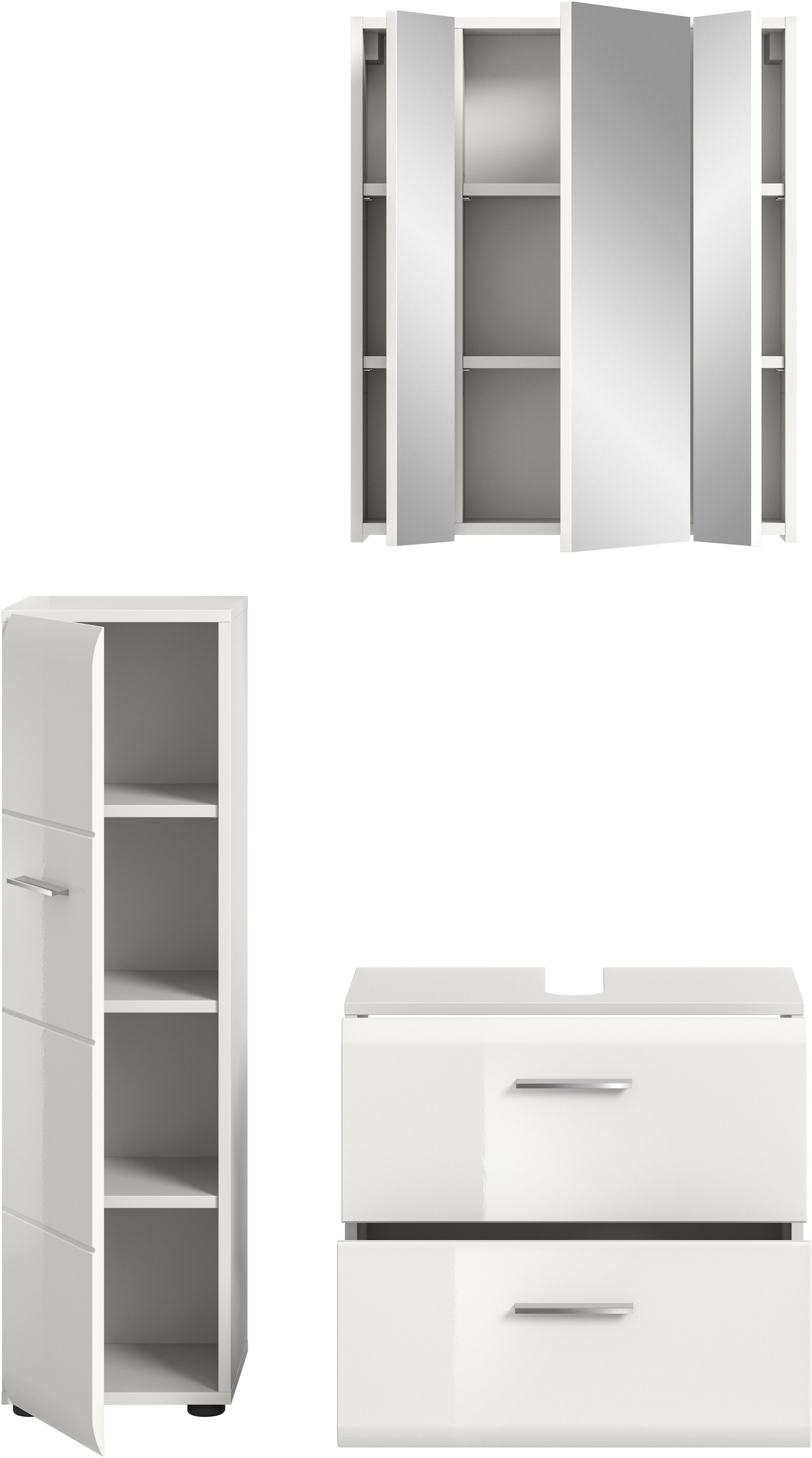 welltime Badezimmer-Set Set, 3 Stk. tlg.