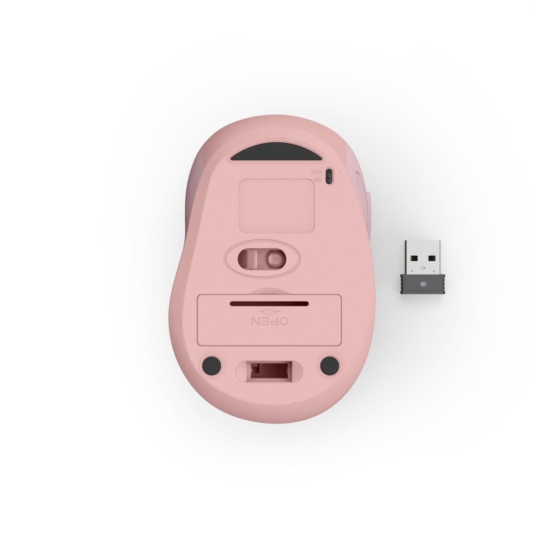 Hama Maus »Funkmaus WM-400 ergonomisch optisch 6 Tasten leise« Funk Ergonomisch, flüsterleise, 6 Tasten, DPI-Schalter, USB-Empfänger