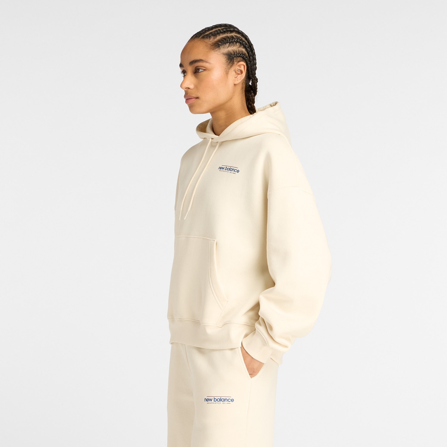 New Balance Kapuzensweatshirt »Reimagined Fleece Oversized Hoodie«