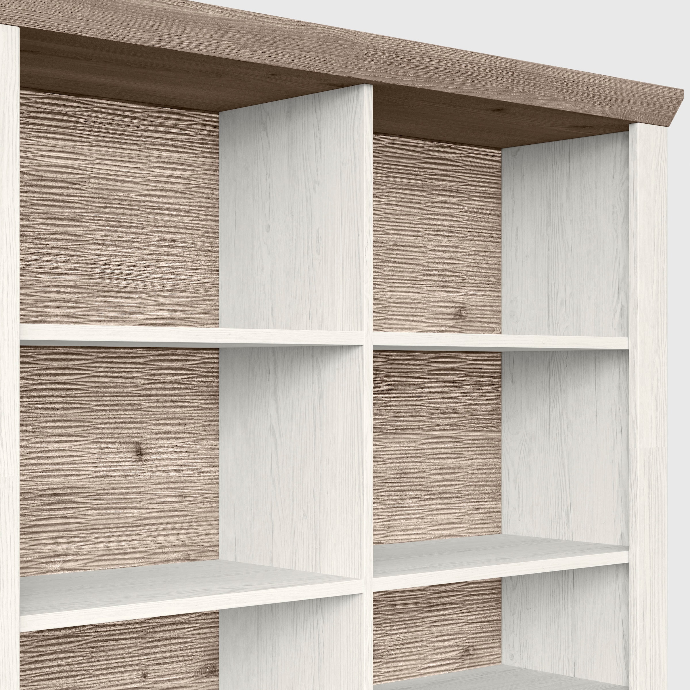 set one by Musterring Aktenregal »York«, offenes Design, wahlweise mit Beleuchtung, 3 Farben, Breite 129 cm