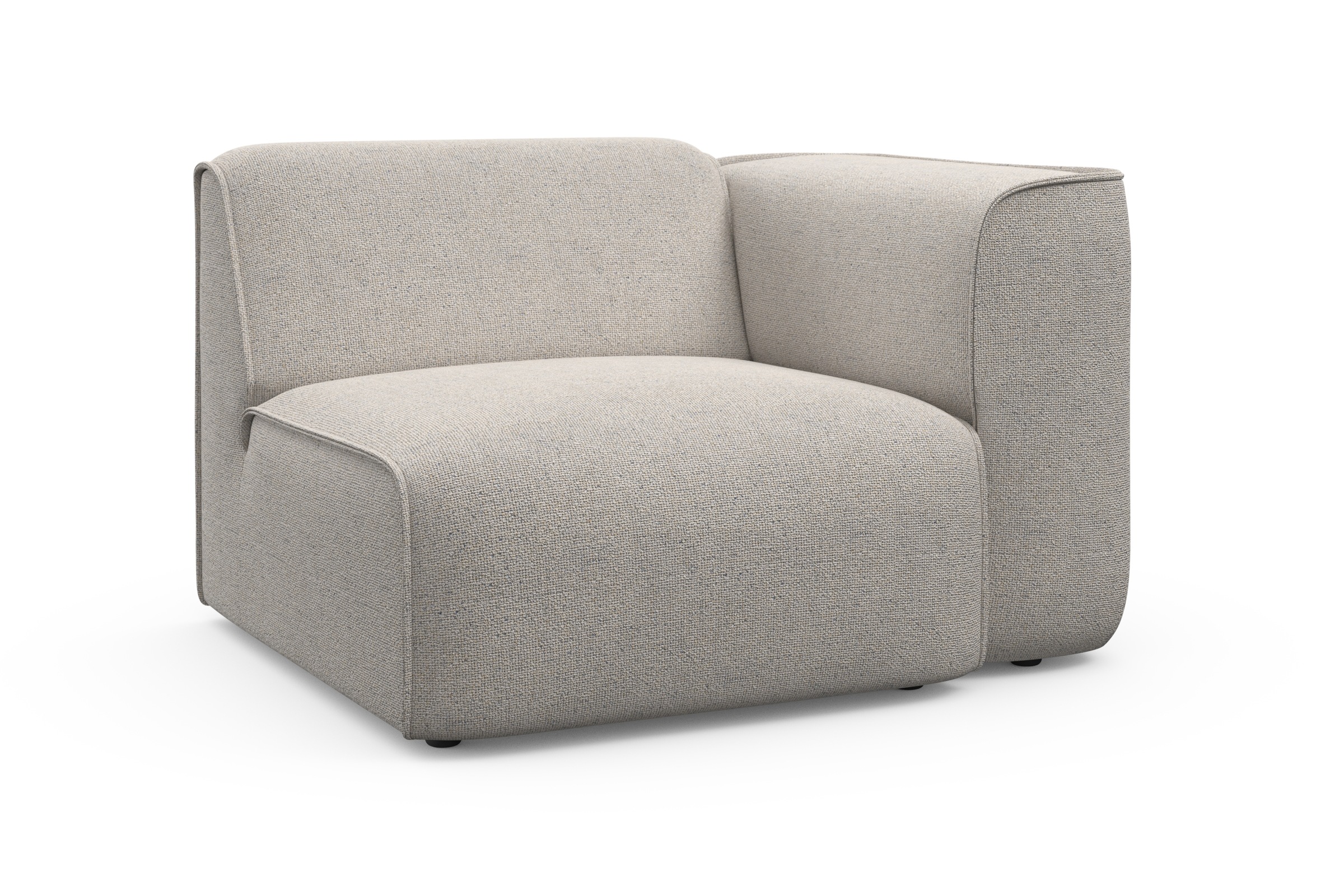 RAUM.ID Sessel »Merid Sofa-Eckelement, Maße B/T/H: 109/97/46 cm«, als Modul oder separat verwendbar, für individuelle Zusammenstellung