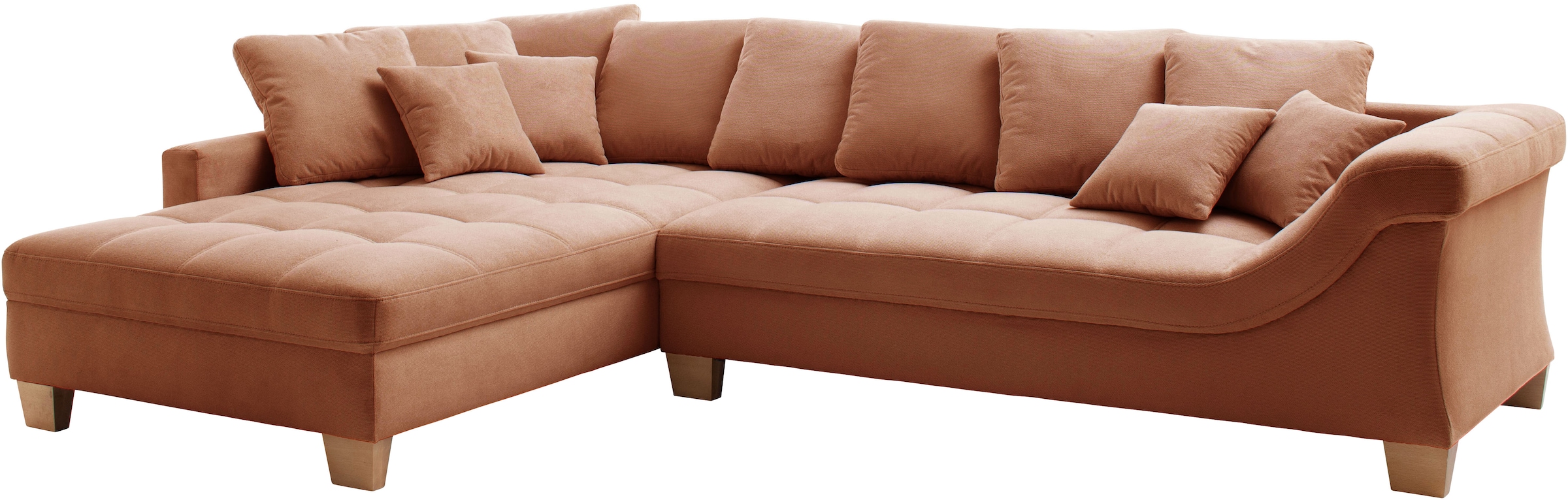 Mr. Couch Ecksofa »Bologna, L-Form, mit Kaltschaum« bis 140 kg pro Sitzplatz belastbar