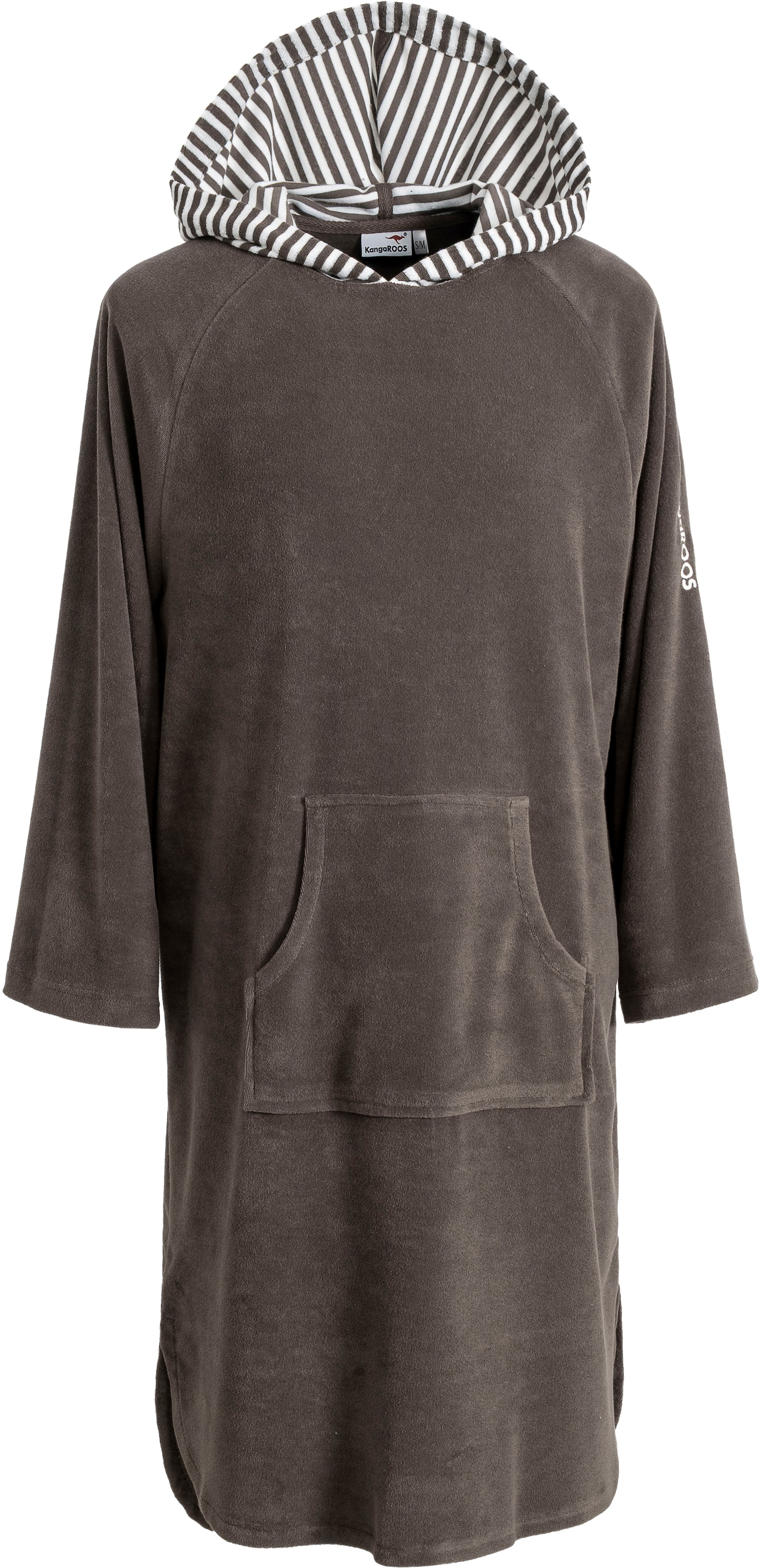 KangaROOS Badeponcho »Dalia Surfponcho, ideal für Sauna, Spa & im Urlaub« 1 Stk. weich, Uni-Farben mit Streifen, leicht, Unisex, für Damen und Herren