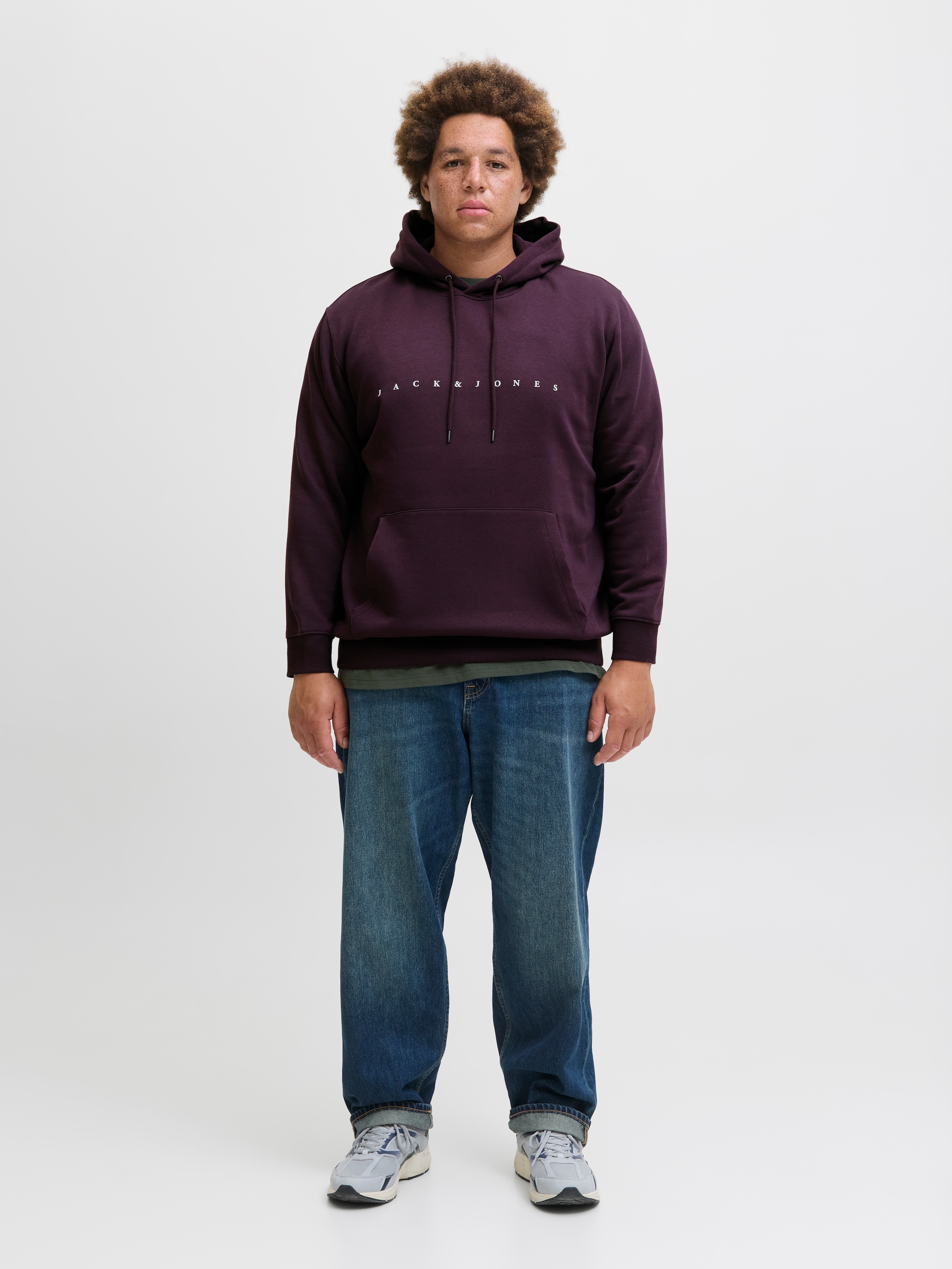 Jack & Jones PlusSize Kapuzensweatshirt »JJESTAR JJ SWEAT HOOD NOOS PLS«, mit Kängurutasche