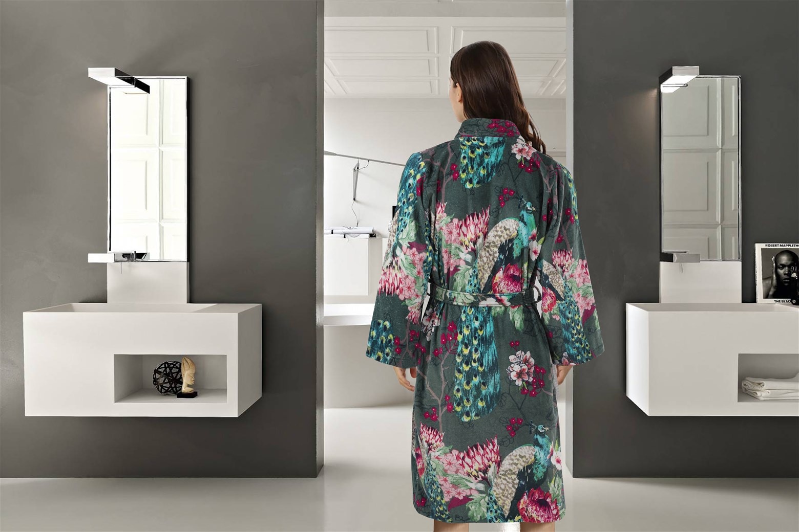 Kenda Sand Bademantel »Blossom 125« 1 Stk. tlg., bequem, Wohlfühlqualität, mit Gürtel