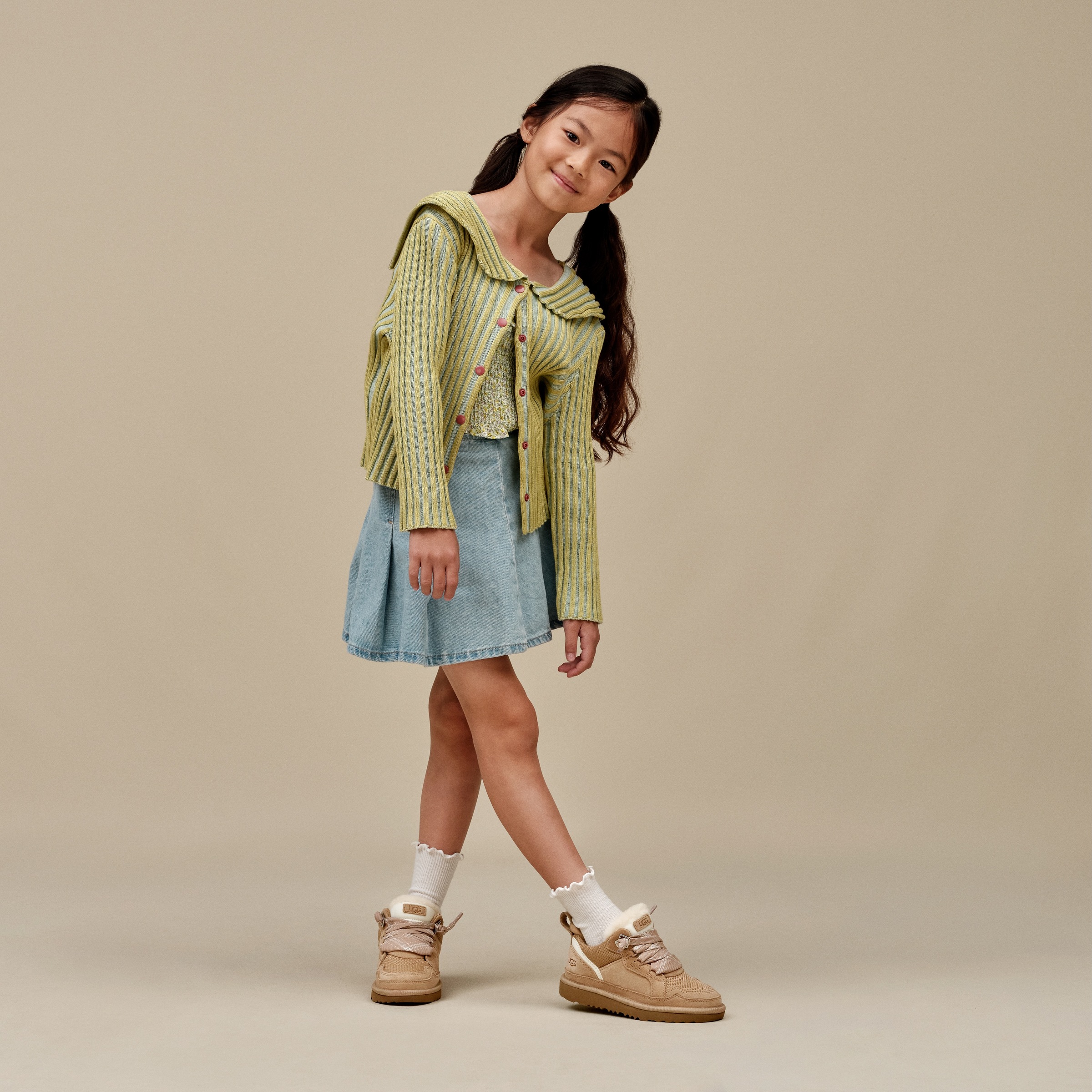 UGG Sneaker »LOWMEL«  Kinderschuh, Halbschuh, Schnürschuh mit weichem Fußbett