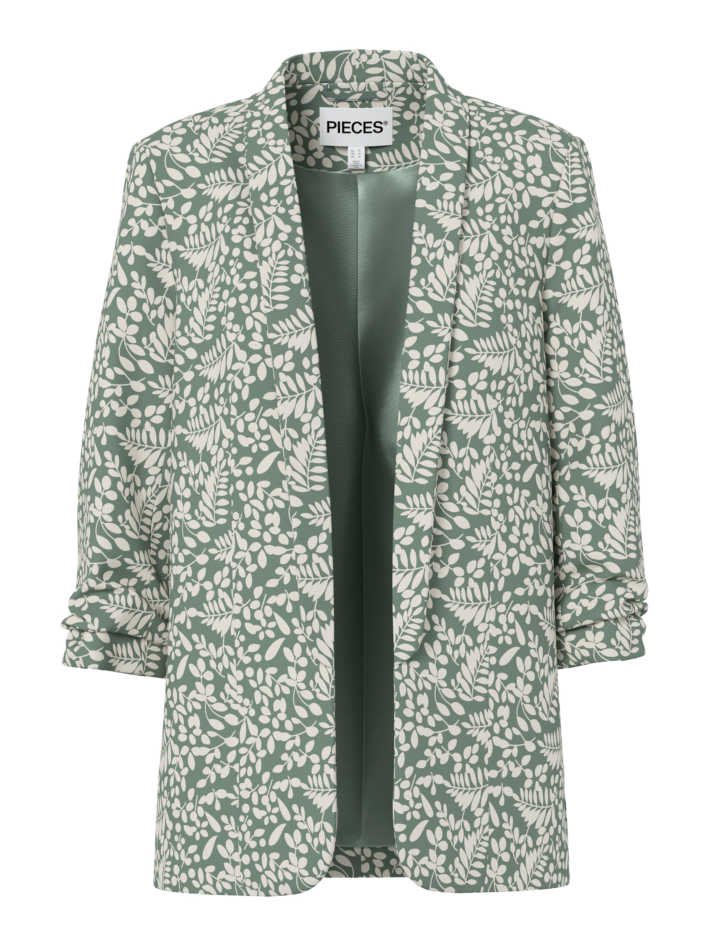 pieces Blusenblazer »PCBOSELLA 3/4 PRINTED BLAZER NOOS« mit 3/4 Ärmel