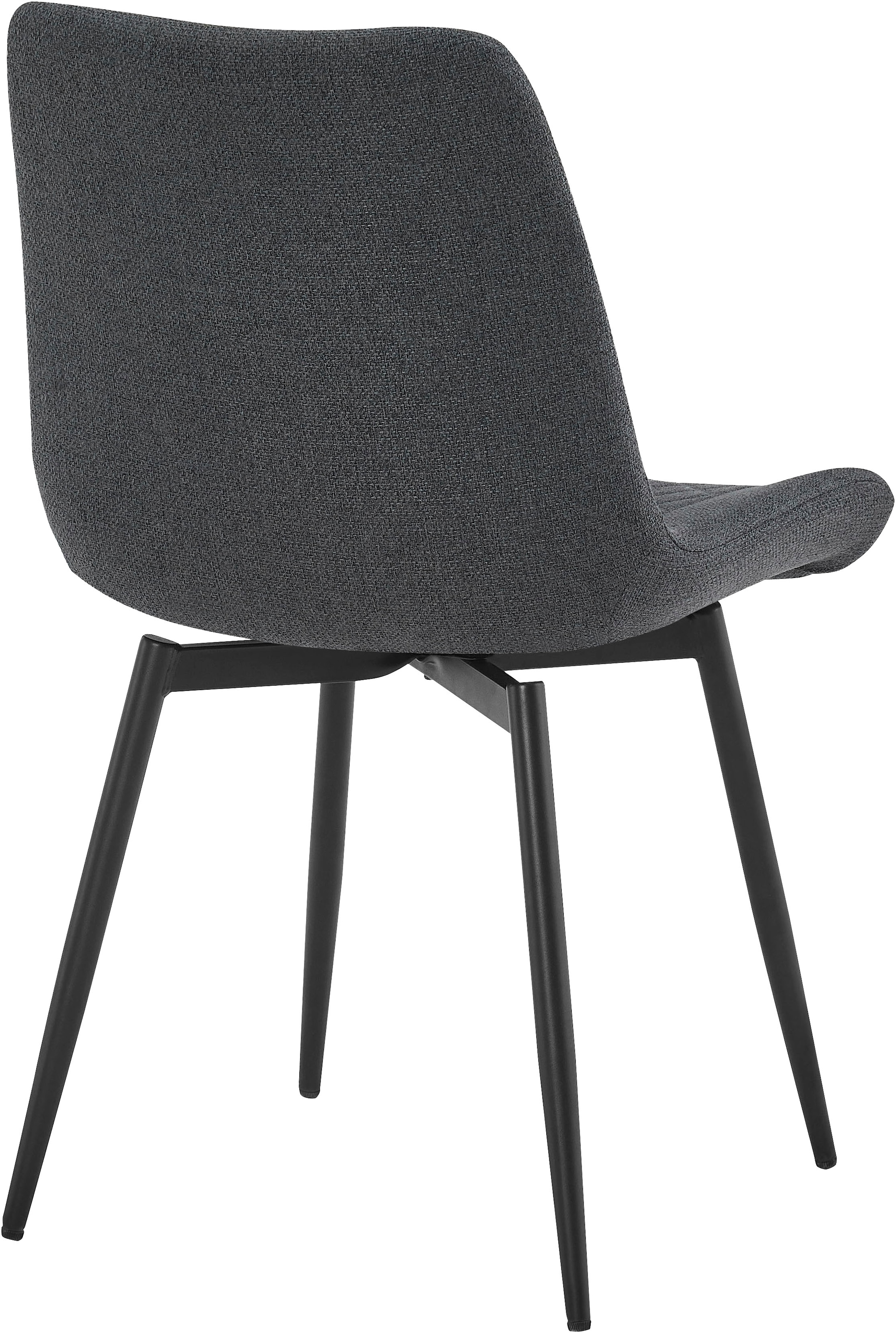 OTTO home 1100000002199 »Juniper, Set, 5-tlg.« Set, 5 tlg. Tisch 140x80cm in Sinterstein-Keramikoptik mit 4 Stühlen, 360° drehbar