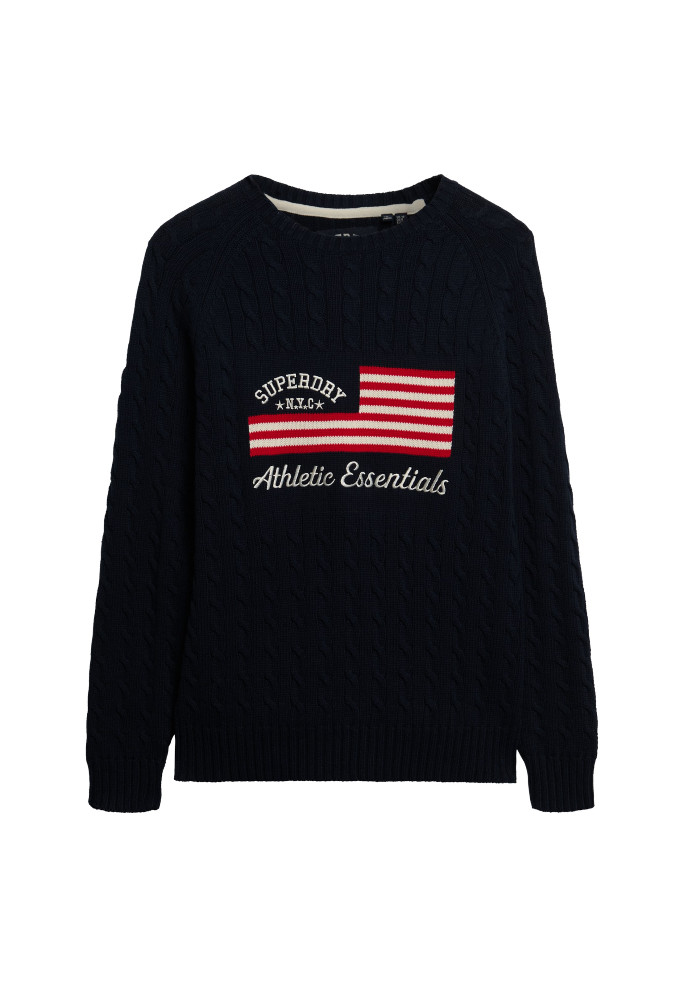 Superdry Strickpullover »SLOUCHY CABLE FLAG KNIT«