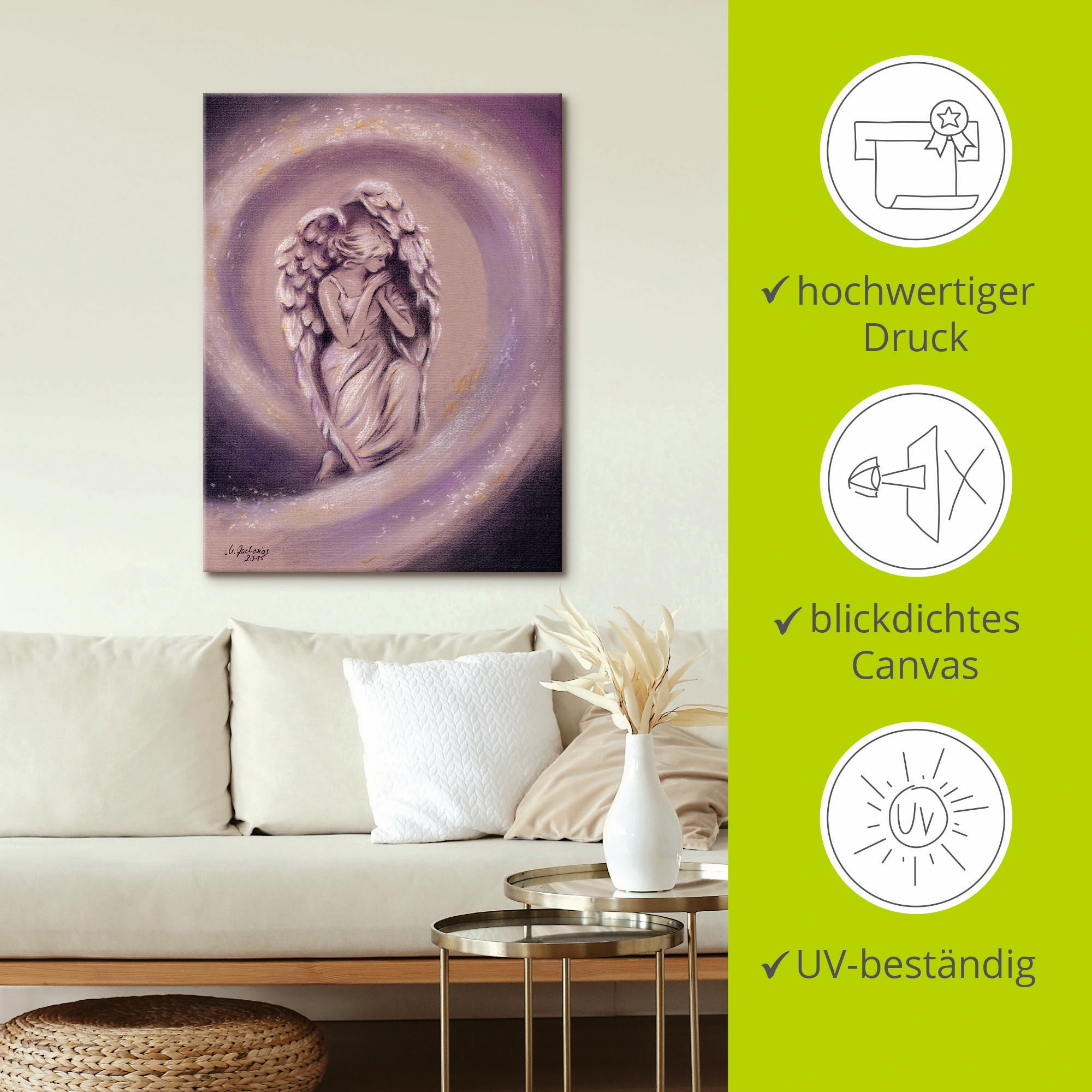 Artland Wandbild »Schutzengel«, Religion, (1 St.), als Leinwandbild, Poster in verschied. Größen