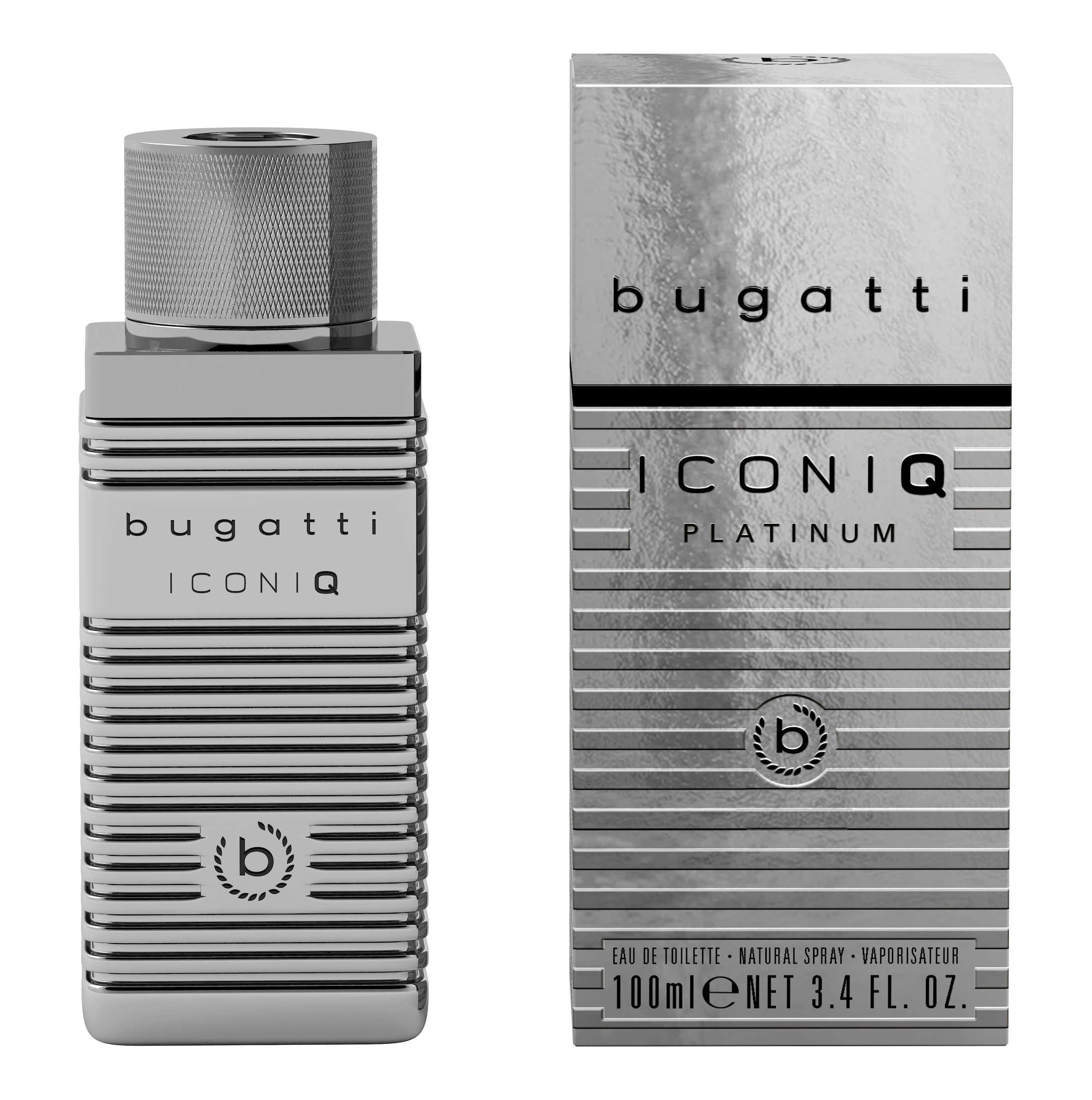 bugatti Eau de Toilette »bugatti ICONIQ PLATINUM for him EdT 100ml«