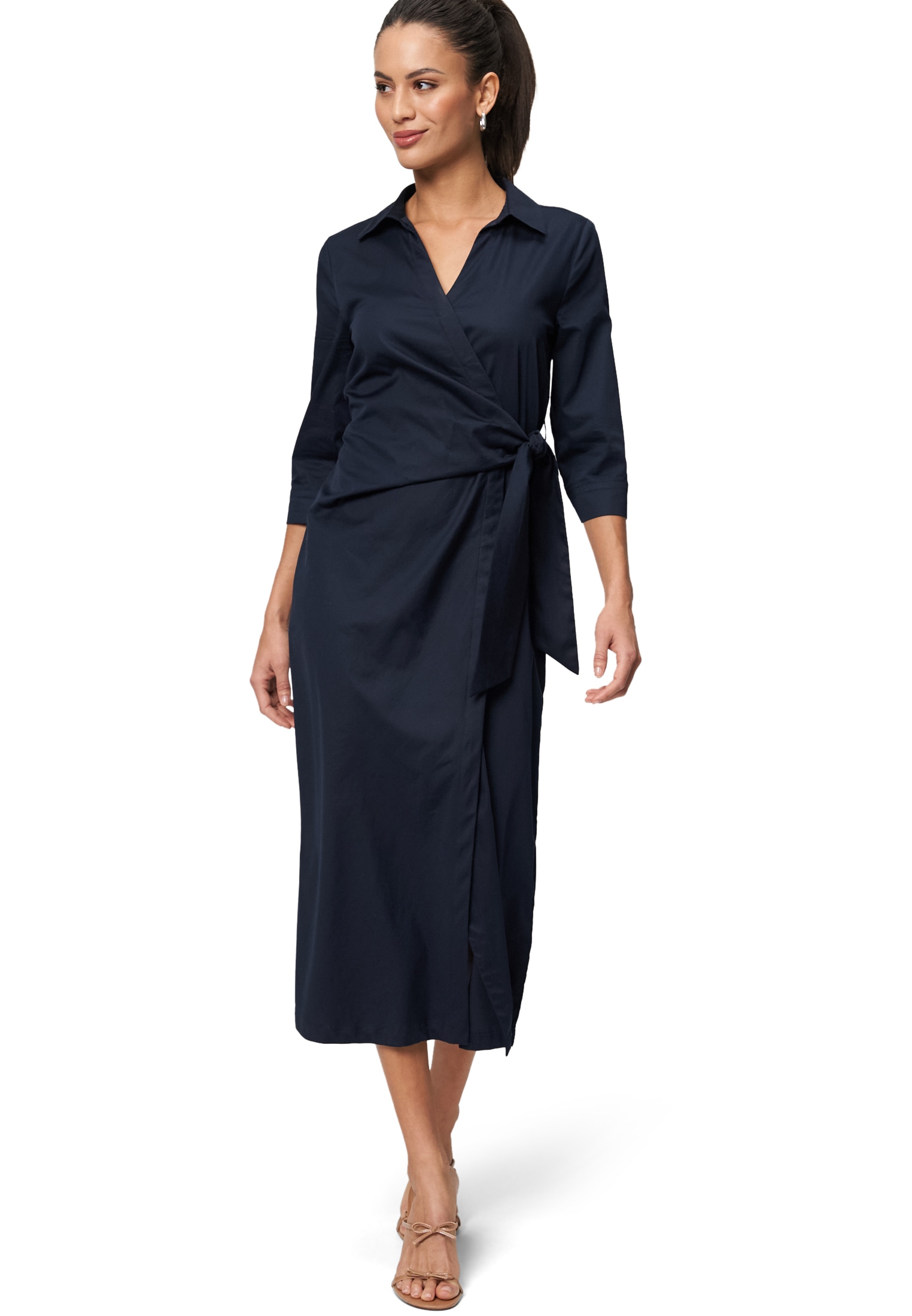 Zero Midikleid »Midikleid mit Wickeloptik«