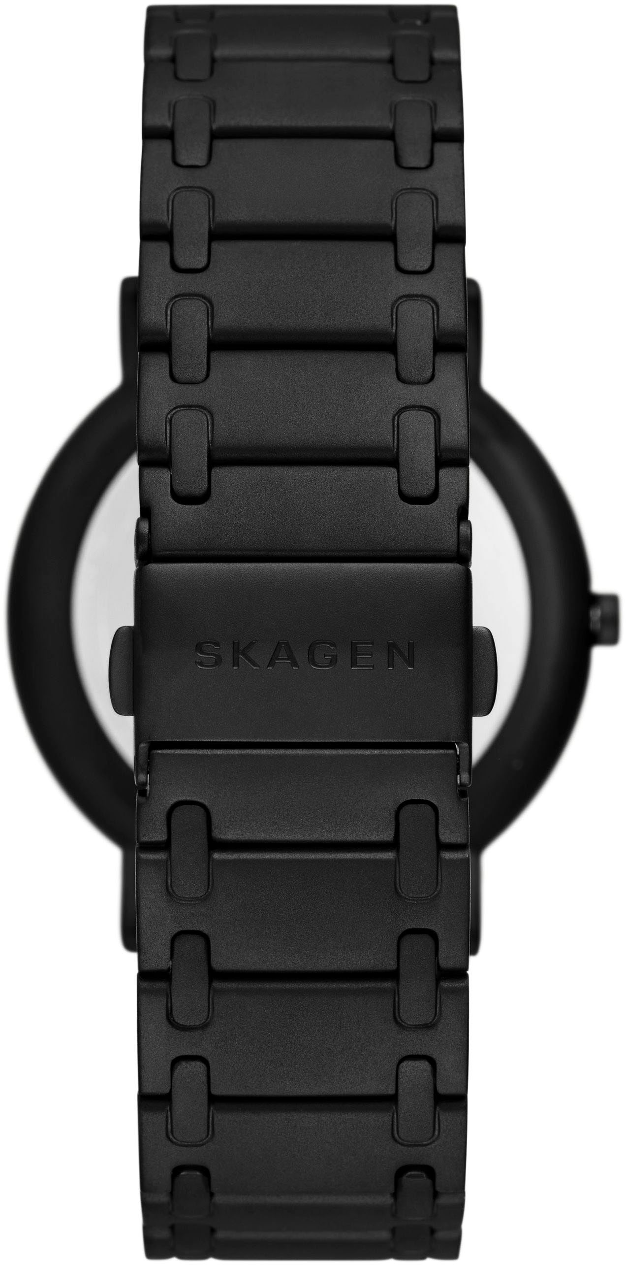 Skagen Quarzuhr »SIGNATUR«, Armbanduhr, Herrenuhr, Damenuhr, analog, Edelstahlarmband