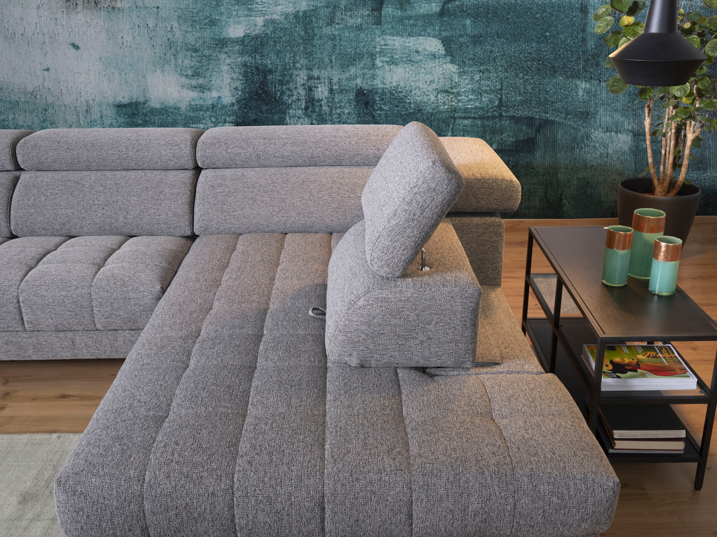 alina Ecksofa »Bahira«, Inkl. Rückenlehnen- und Sitztiefenverstellung, Breite 280 cm