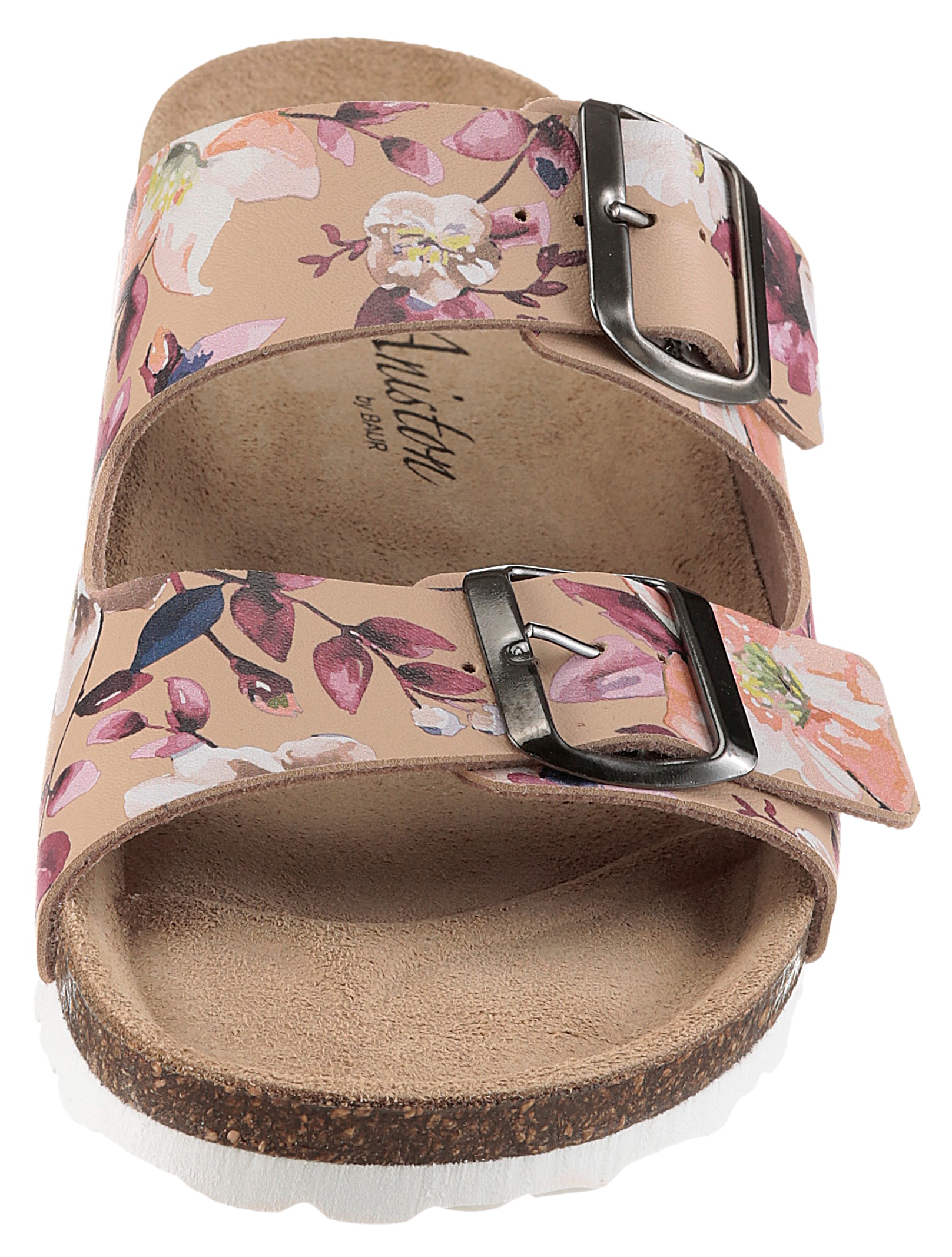 Aniston SHOES Pantolette  Hausschuh, Sommerschuh mit Blumendruck - NEUE KOLLEKTION