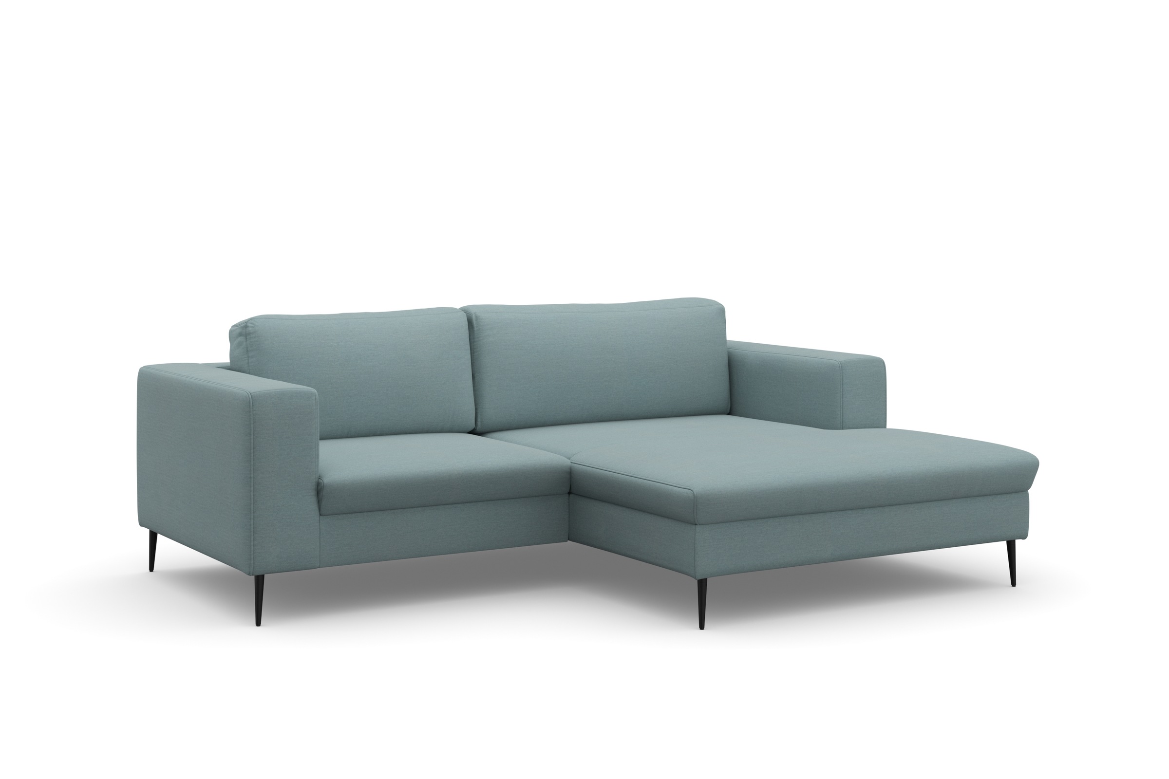 DOMO collection Ecksofa »Modica kompakt und elegant, Breite 244, L-Form« moderne Optik mit extrabreiter Recamiere, auch in Cord