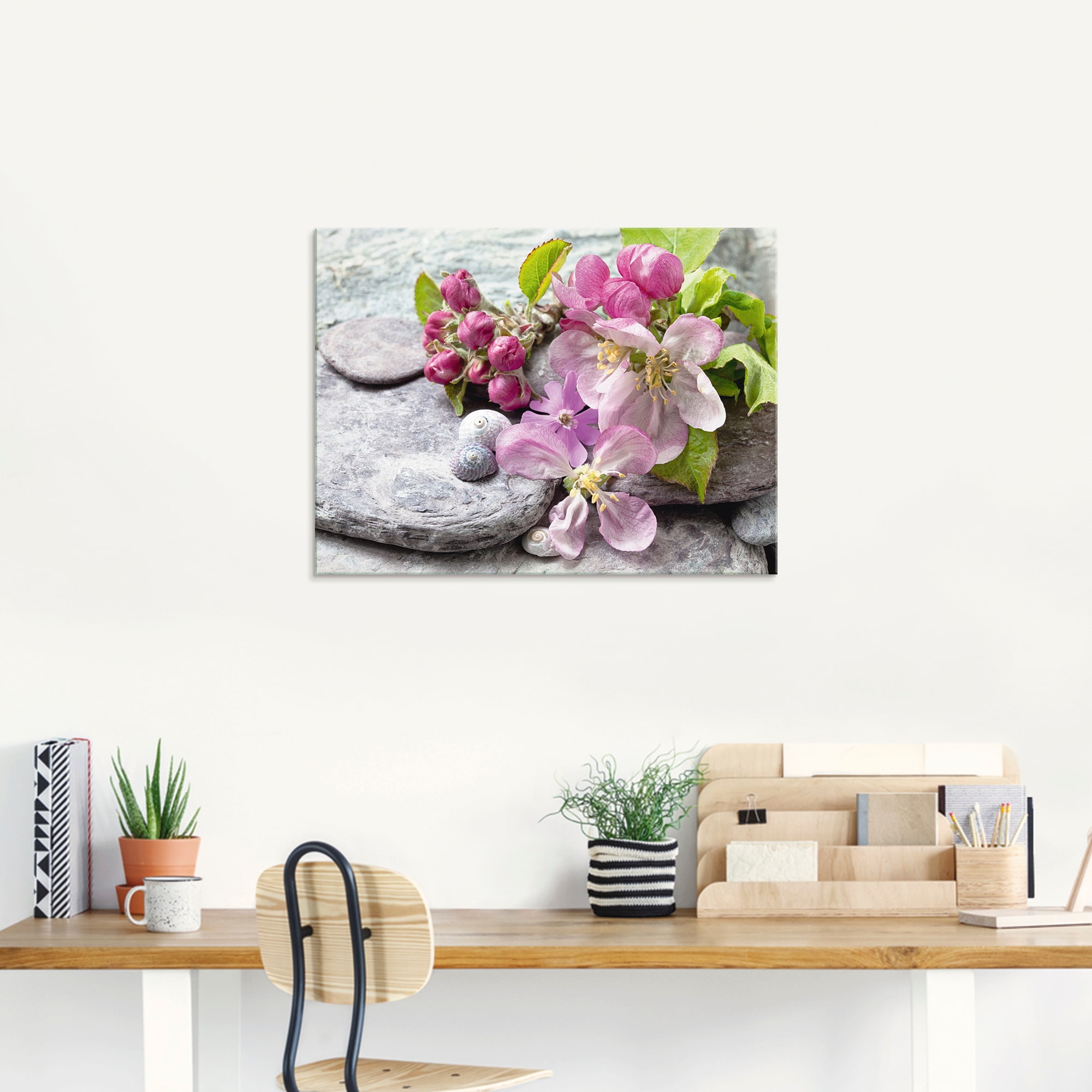 Artland Glasbild »Apfelblüten«, Blumen, (1 St.), in verschiedenen Größen