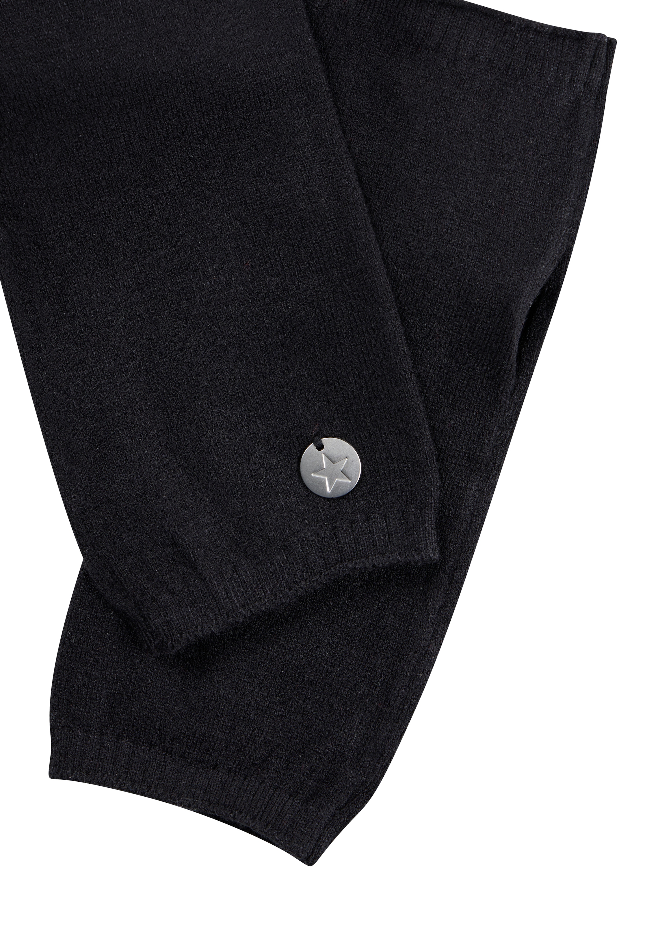 Laura Scott Armstulpen 2 Stk. aus kuscheligem Strick mit süßem Metall-Badge - NEW