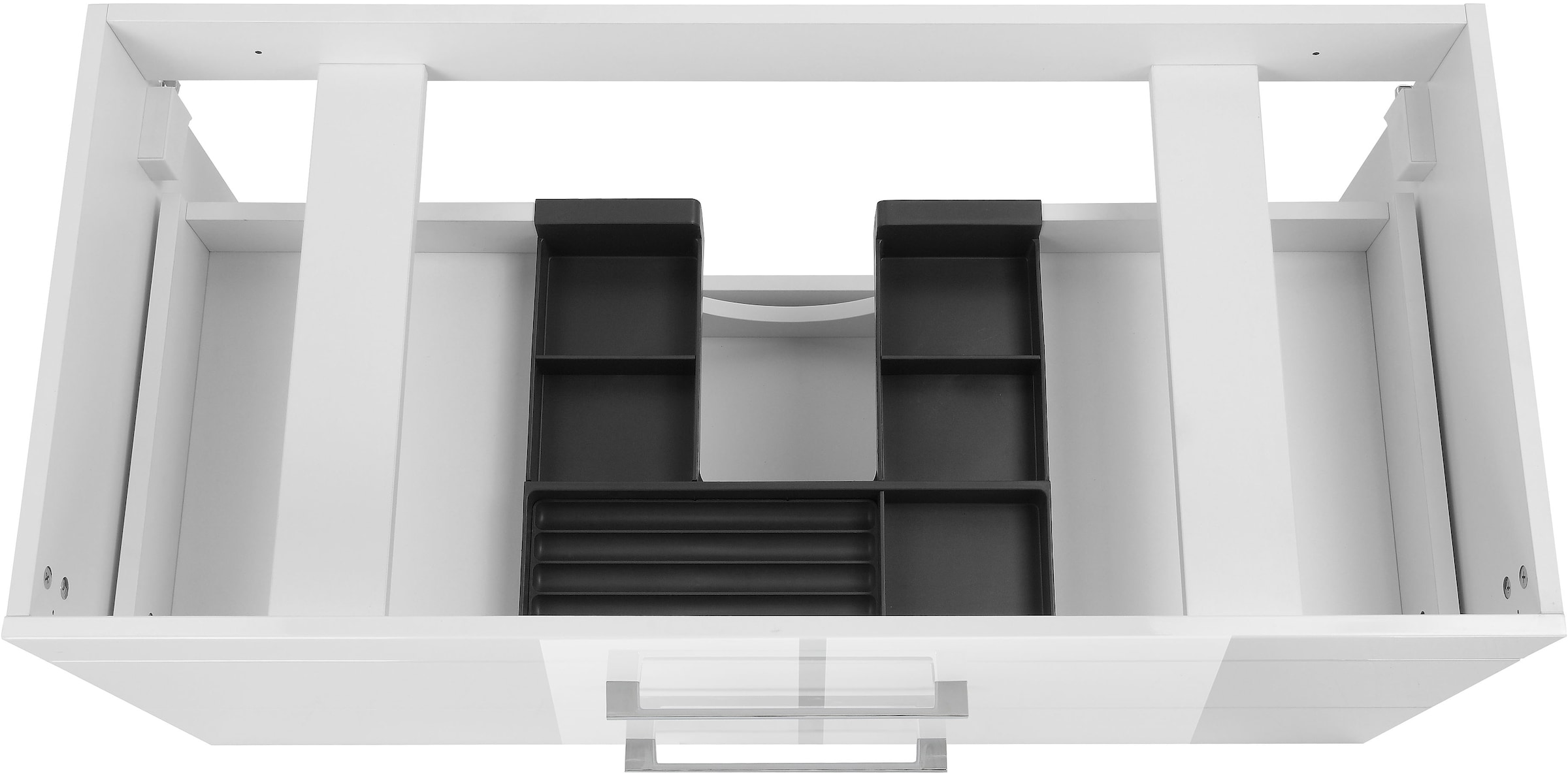 welltime Waschtisch »Florenz« Komplett-Set,  Waschplatz mit 2 Auszügen und Softclose Breite 100cm