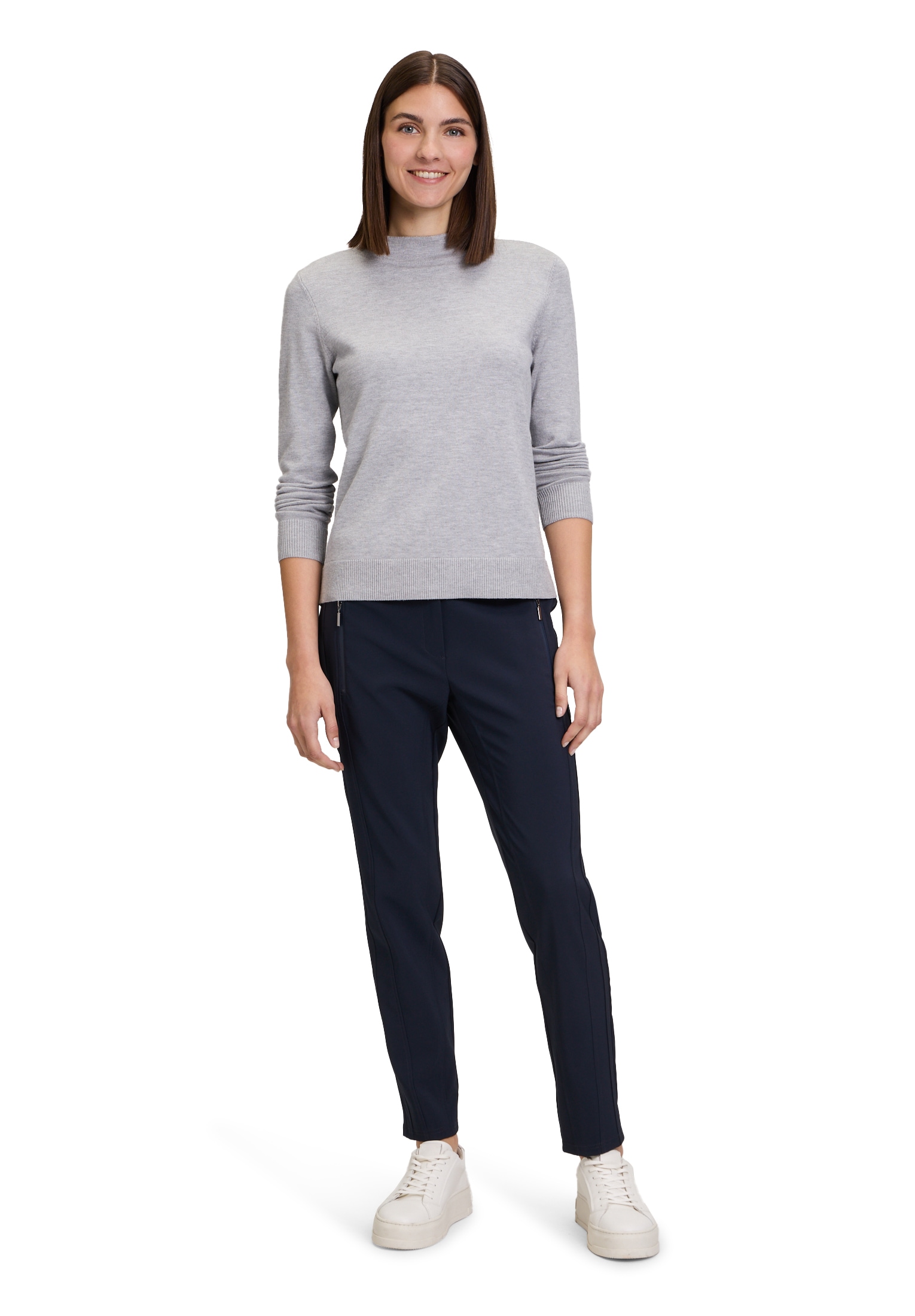 Betty Barclay Rundhalspullover »Basic-Strickpullover mit Stehkragen«