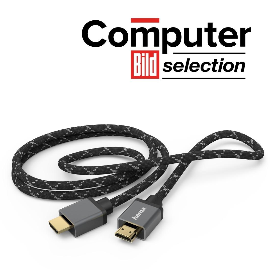 Hama HDMI-Kabel »Ultra High Speed HDMI™-Kabel Stecker-Stecker 8K Metall HDMI™-Kabel 1m«, HDMI, 100 cm