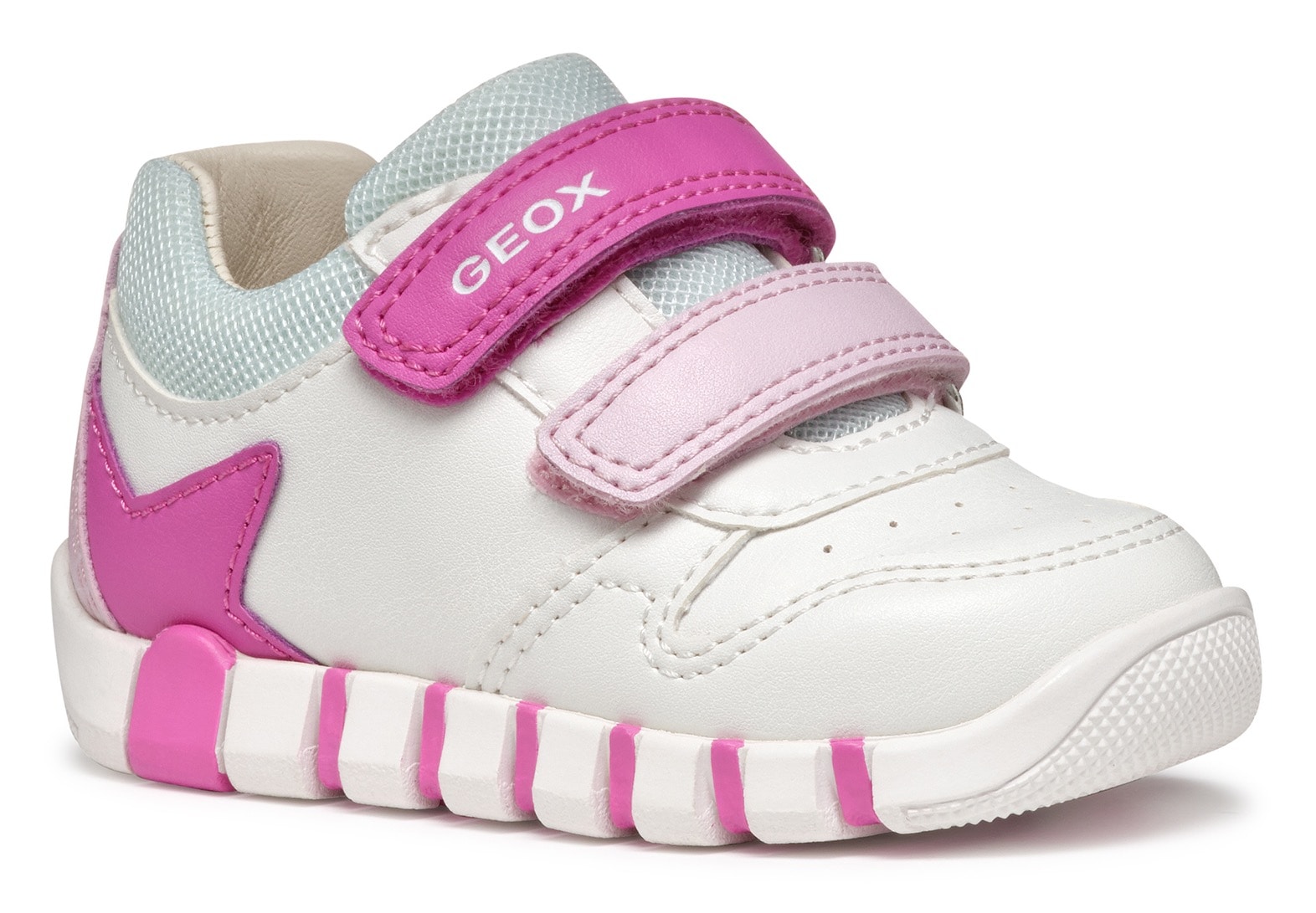 Geox Lauflernschuh »B IUPIDOO GIRL«, Sneaker, Klettschuh, Mädchenschuh mit großem Stern an...