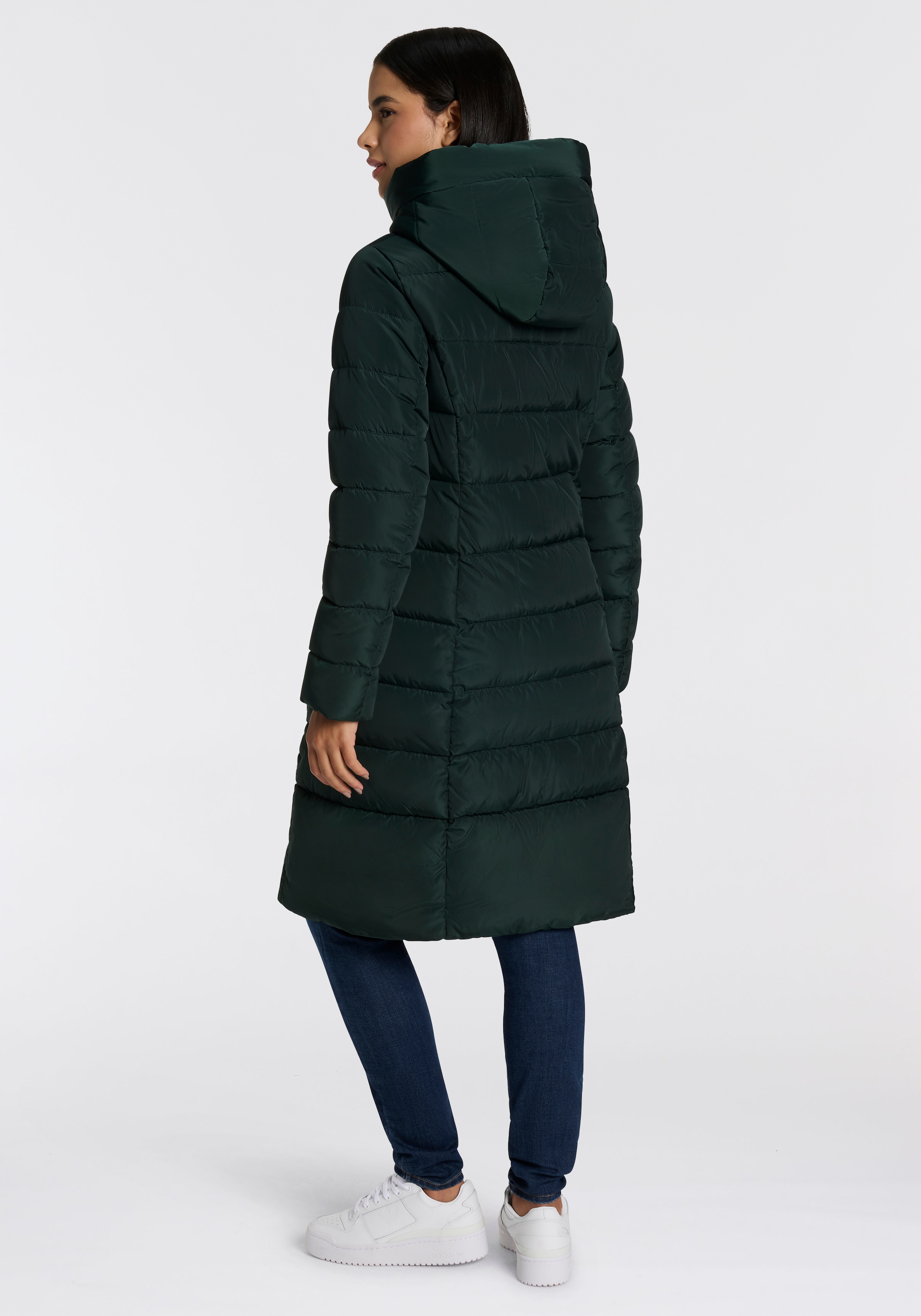 ONLY Steppmantel »ONLTINA – Puffermantel mit Premium-Füllung und verdecktem Zipper«, regular fit, casual, Steppware, Kunstfaser, hochschließend