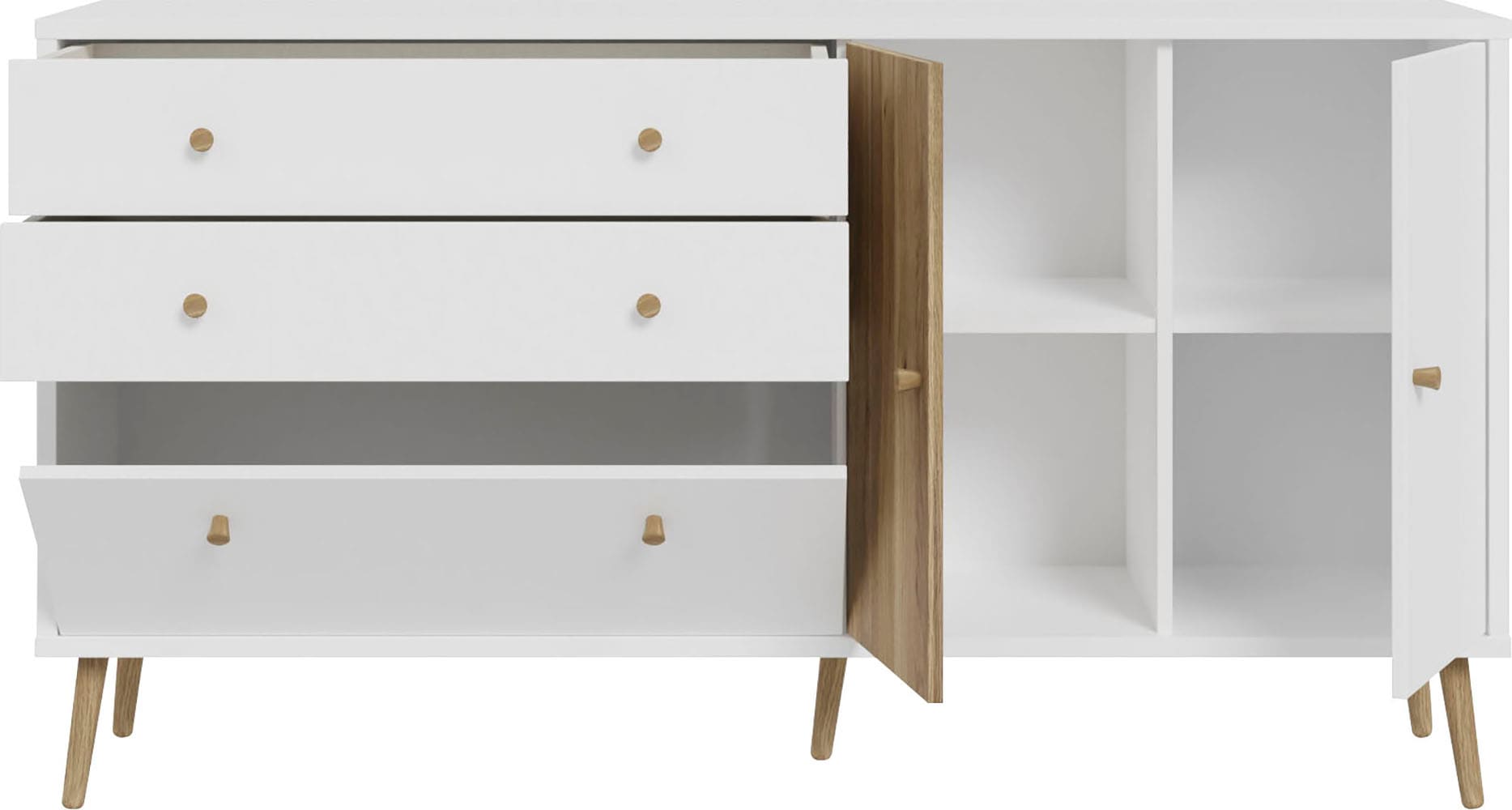 FORTE Sideboard »Harllson EasyKlix by Forte«, die neue geniale Art Möbel  aufzubauen OTTO Online Shop