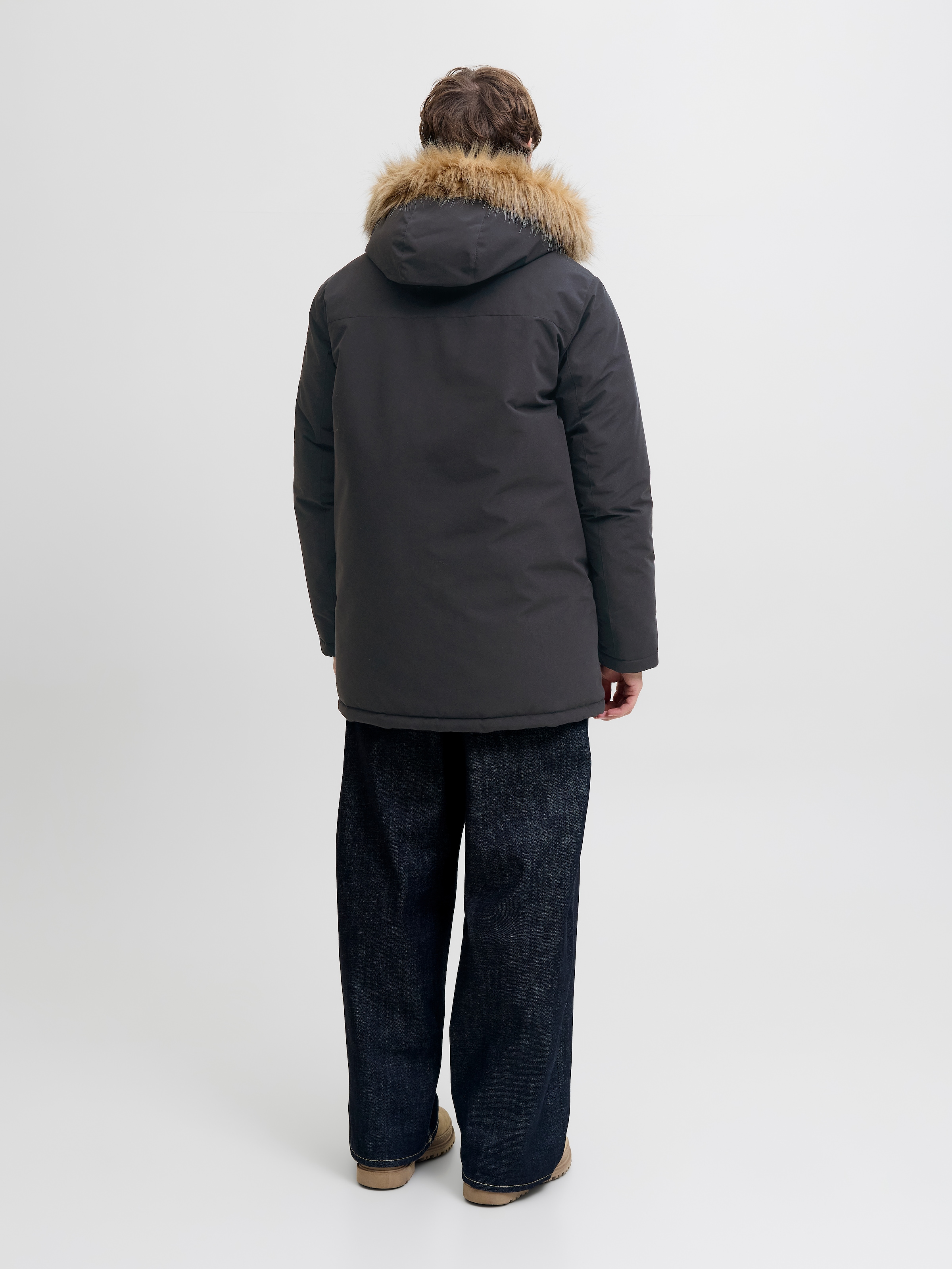Jack & Jones Parka »JJCAMP FAUX FUR PARKA BF« mit Kapuze
