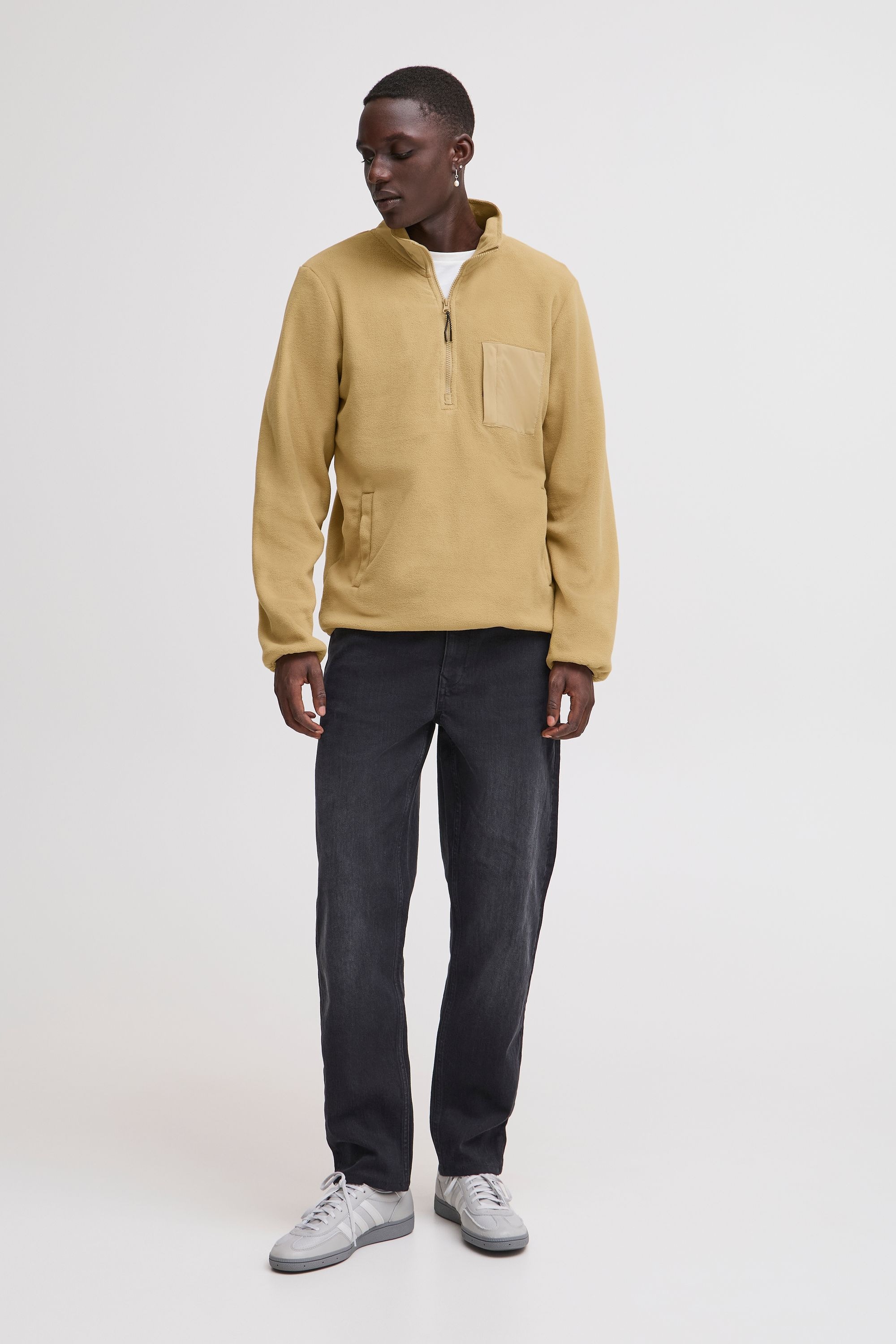 Blend Fleecejacke »Fleecejacke BHBROOKS Sweatshirt halfzipp«