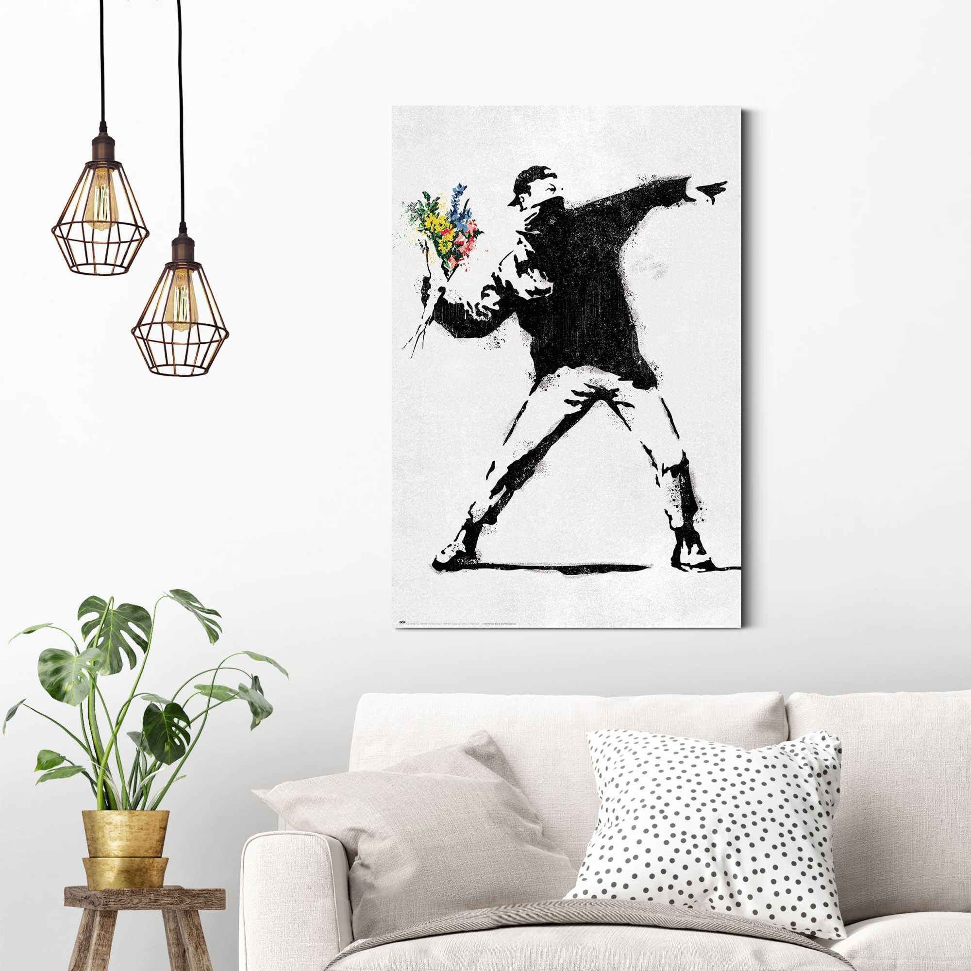 Reinders! Deco-Panel »Banksy - flower bomber«