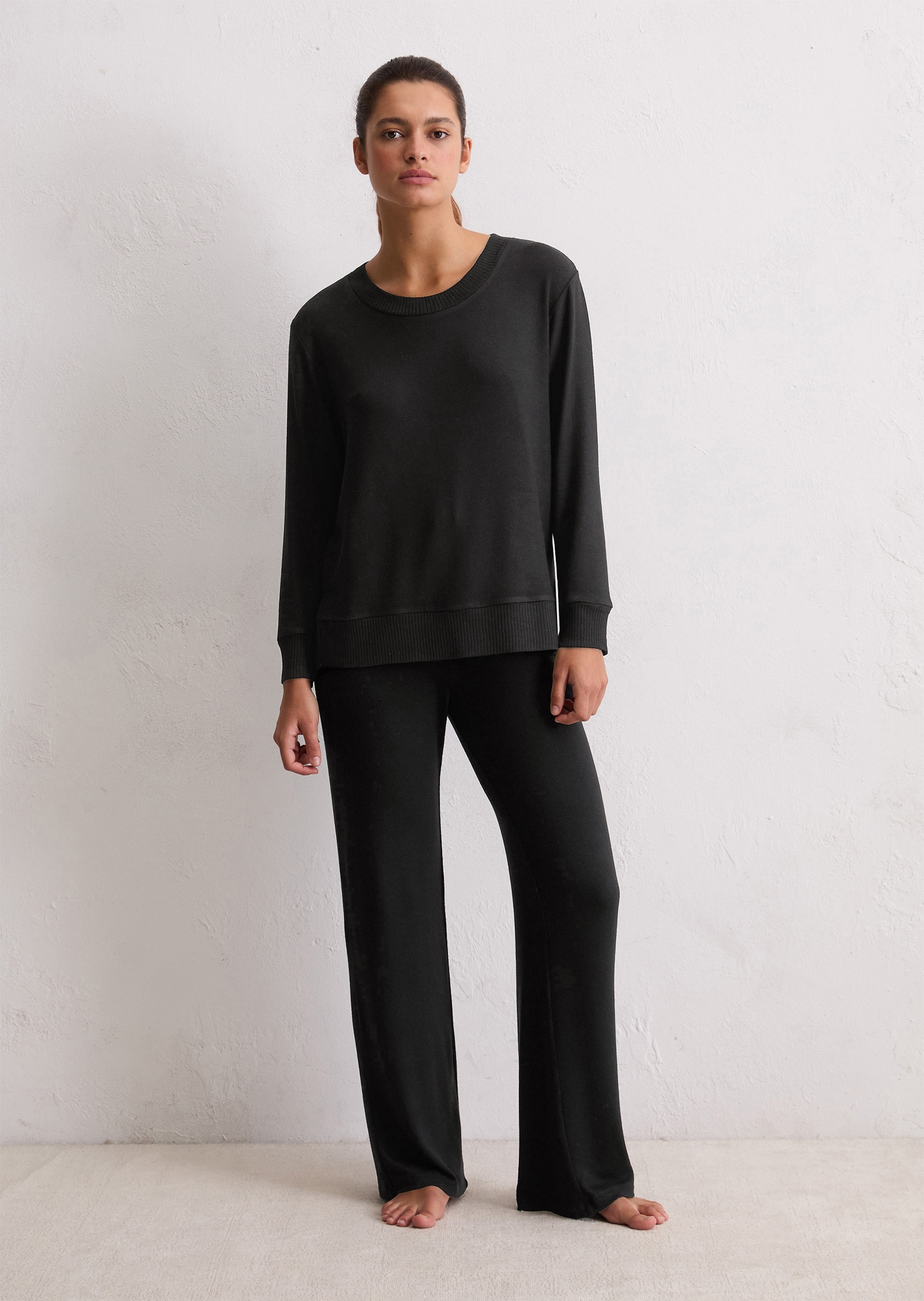 Marc O'Polo Langarmshirt »Soft Knit«, Rundhals-Ausschnitt, Langarm, Modalmix, weich