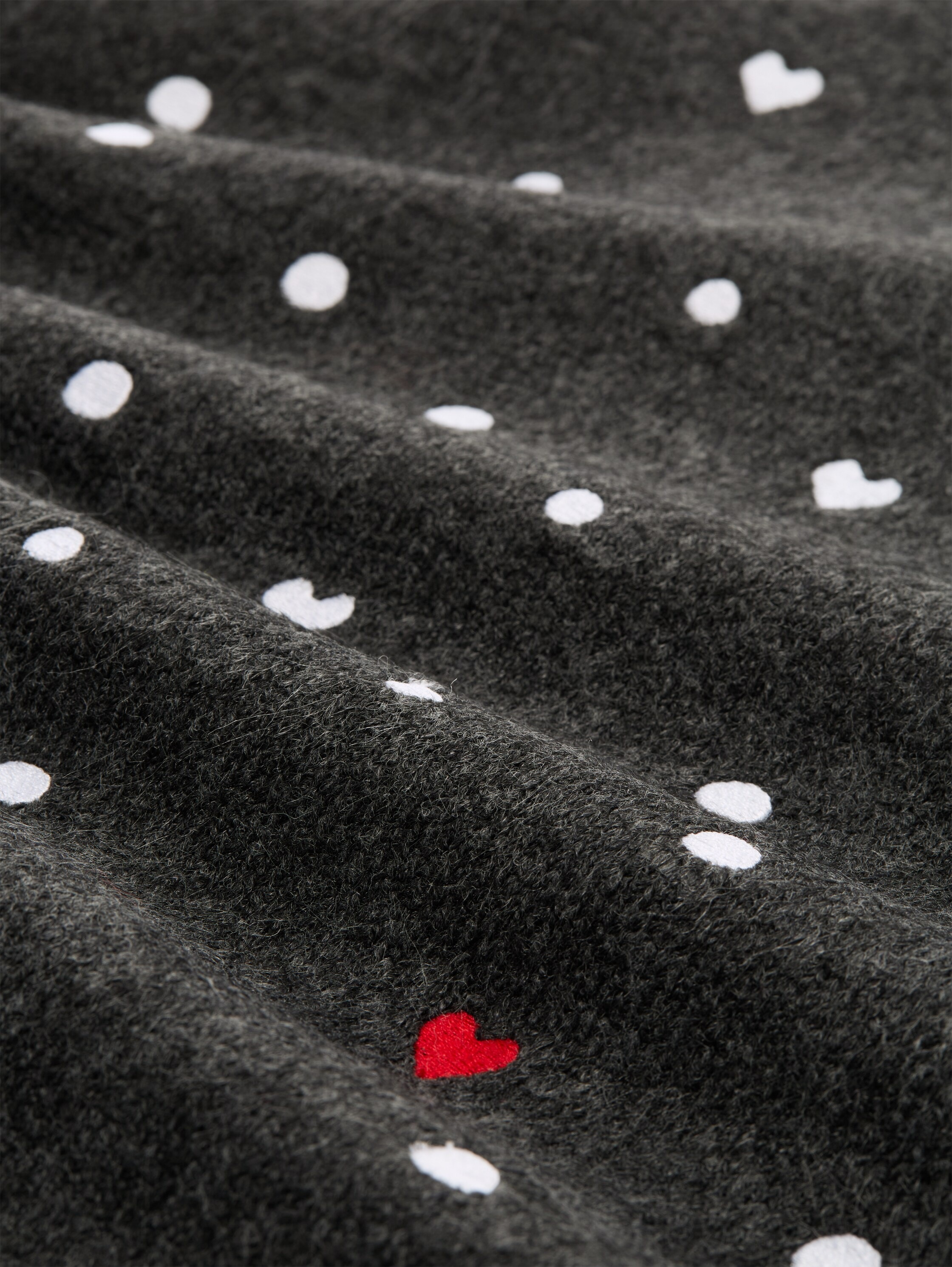 TOM TAILOR Denim Strickpullover mit Stickereien